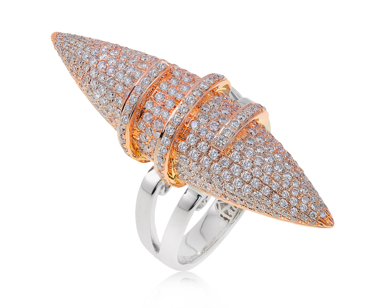 Шикарное золотое кольцо с бриллиантами 2.10ct 290621/5 Шикарное золотое кольцо с бриллиантами 2.10ct 290621/5