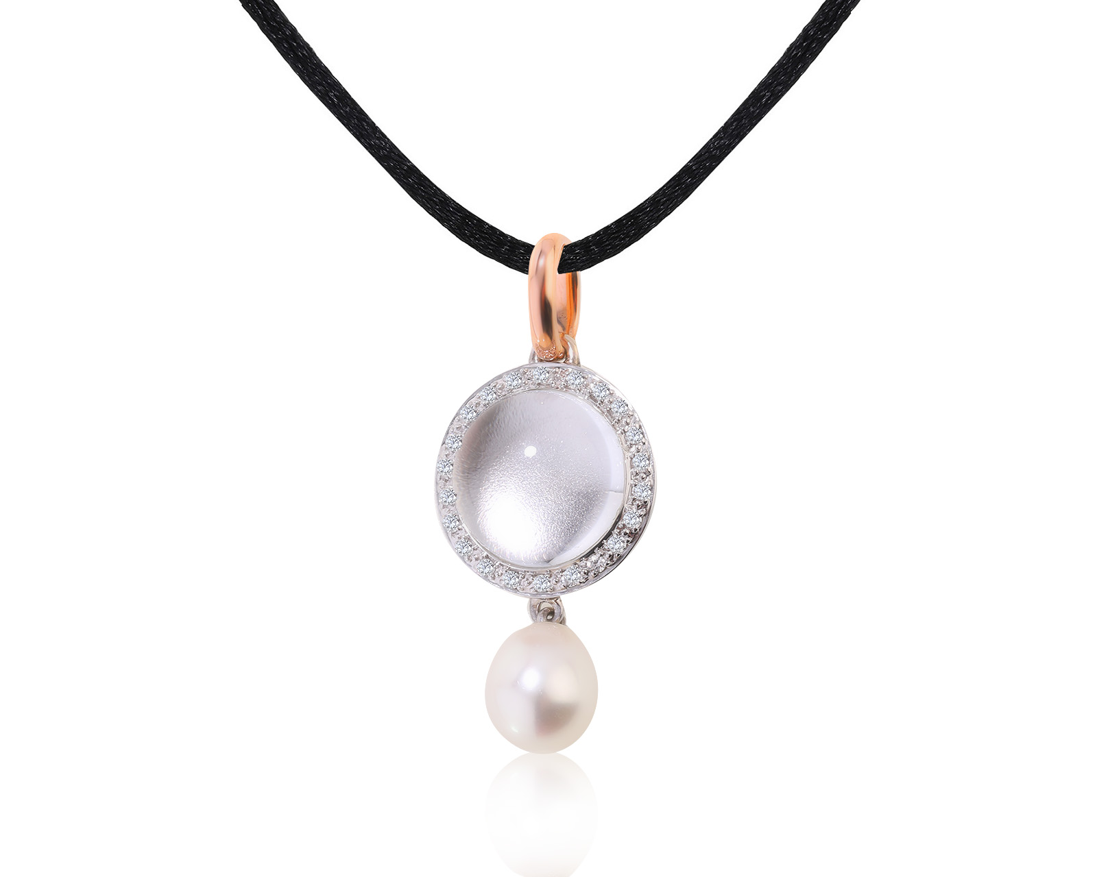 Оригинальный золотой кулон с горным хрусталем 4.45ct MiMi 120722/1 Оригинальный золотой кулон с горным хрусталем 4.45ct MiMi 120722/1