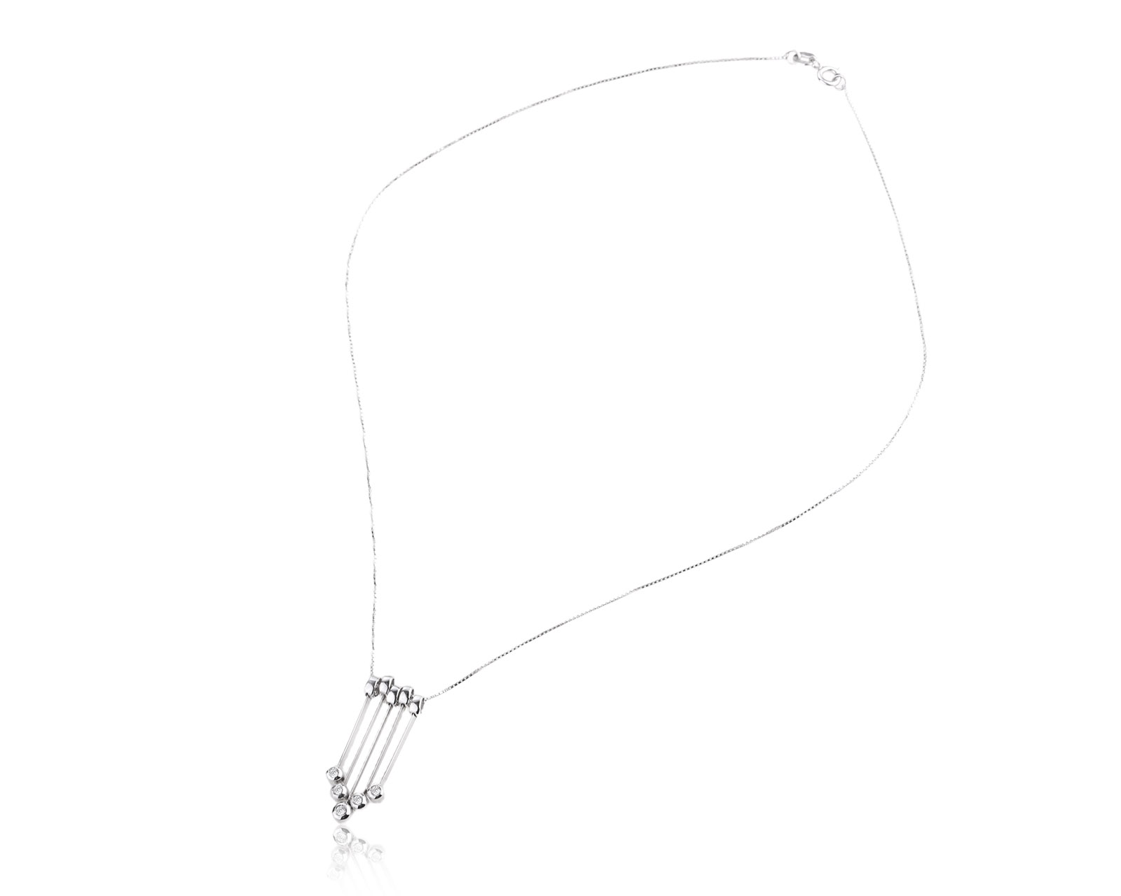 Оригинальное золотое колье с бриллиантами 0.10ct F.DN.ORO.
