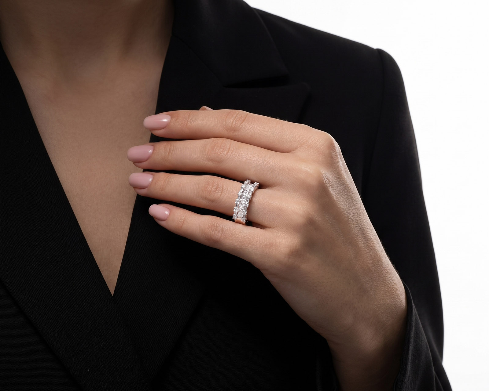Золотое кольцо с бриллиантами 0.98ct