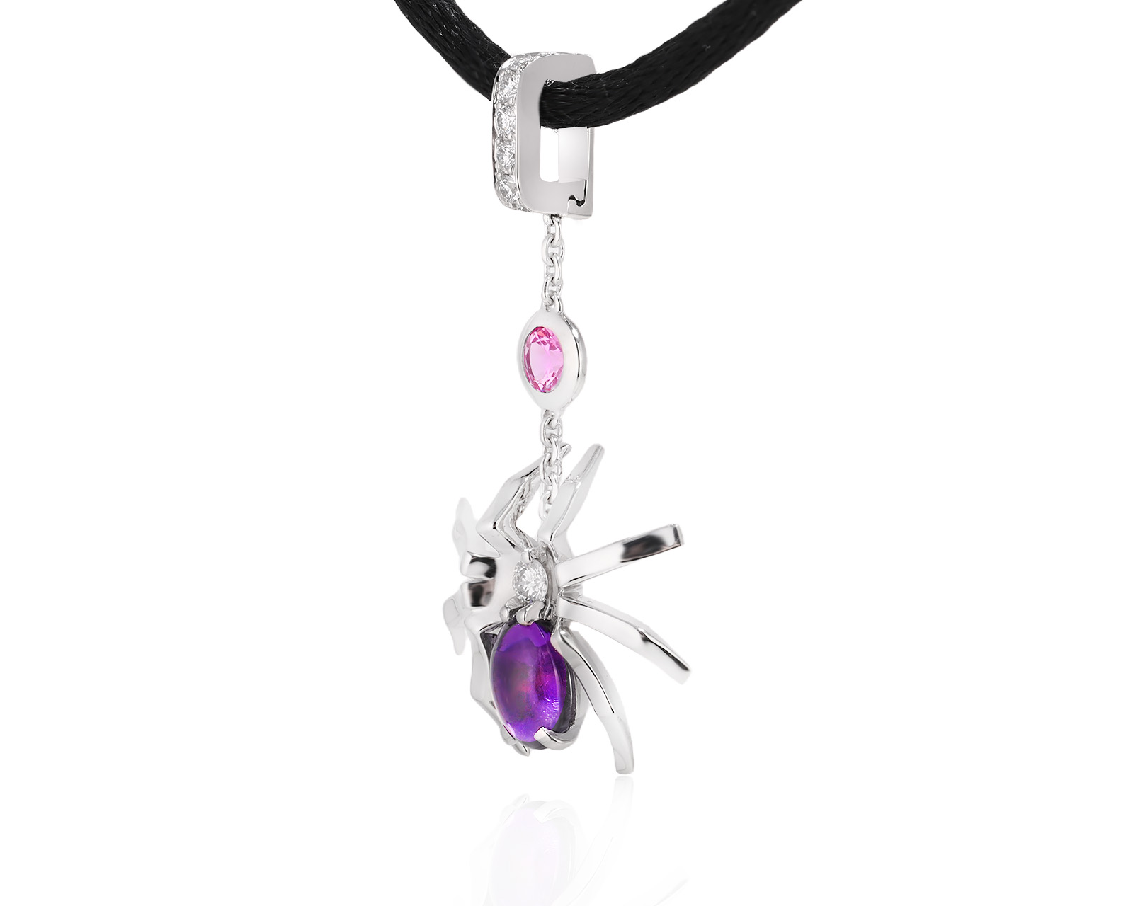 Оригинальный золотой кулон с аметистом 1.02ct Chaumet Attrape-Moi