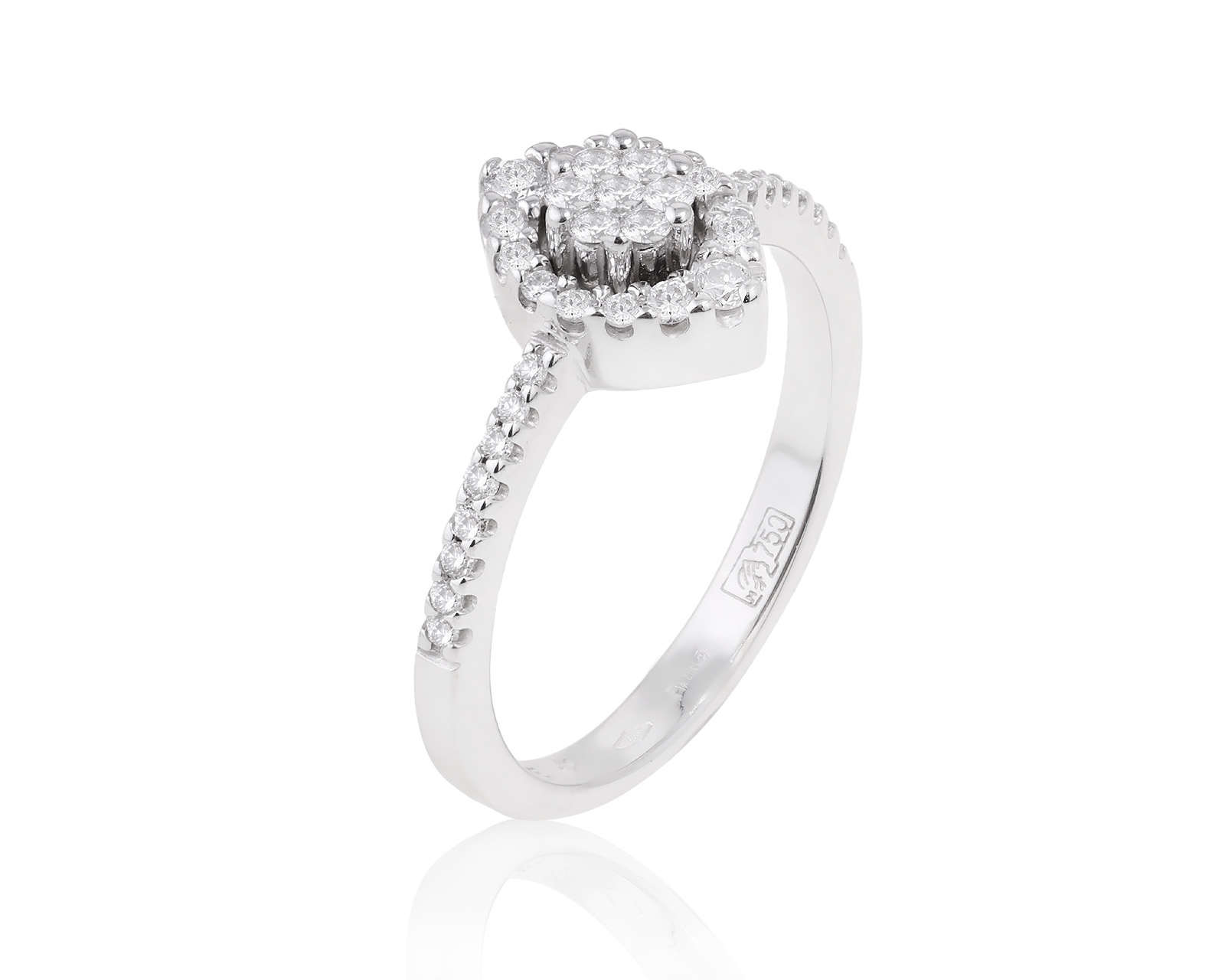 Оригинальное золотое кольцо с бриллиантами 0.31ct Comete 090124/7