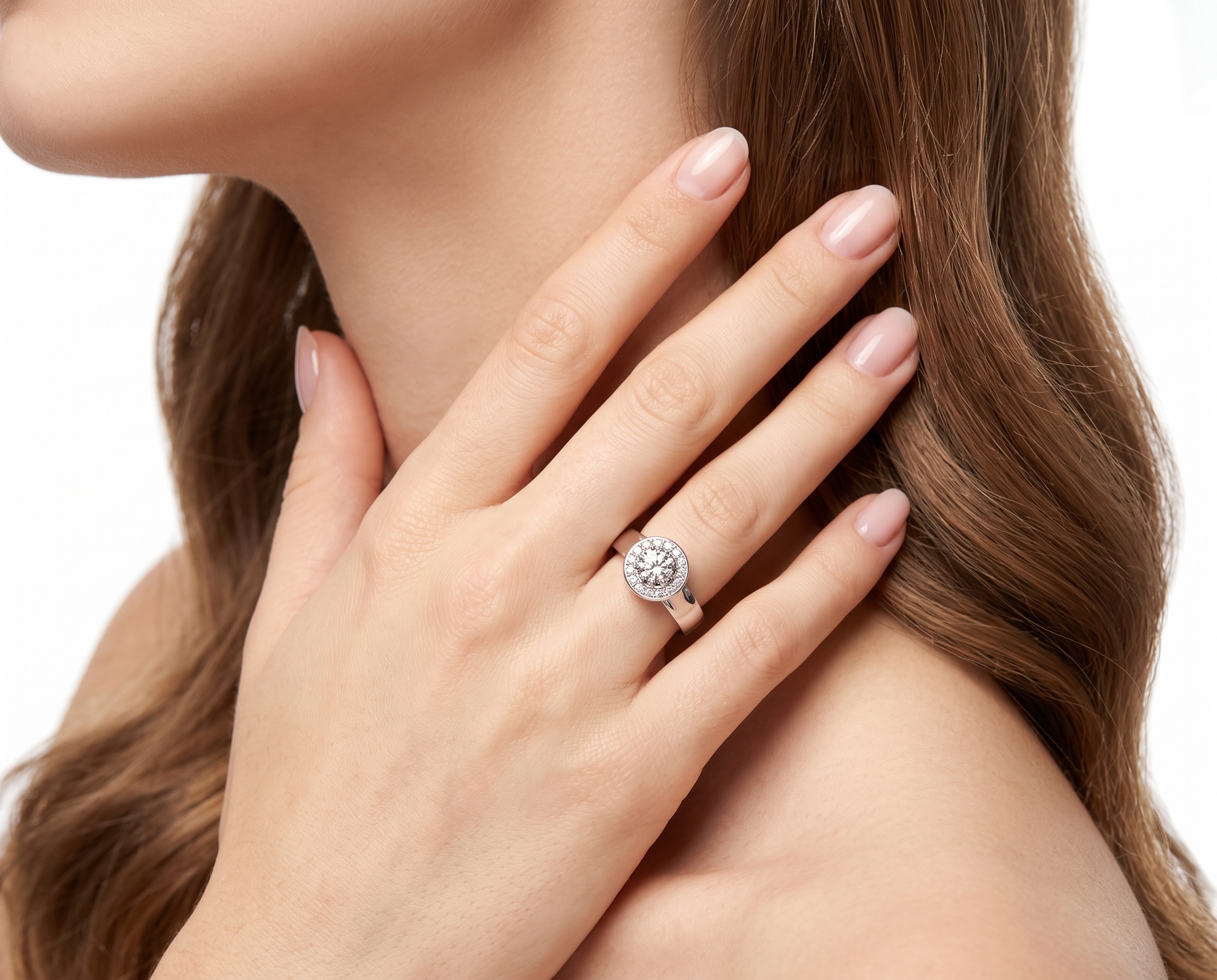 Оригинальное золотое кольцо с бриллиантами 0.73ct Ofabiani