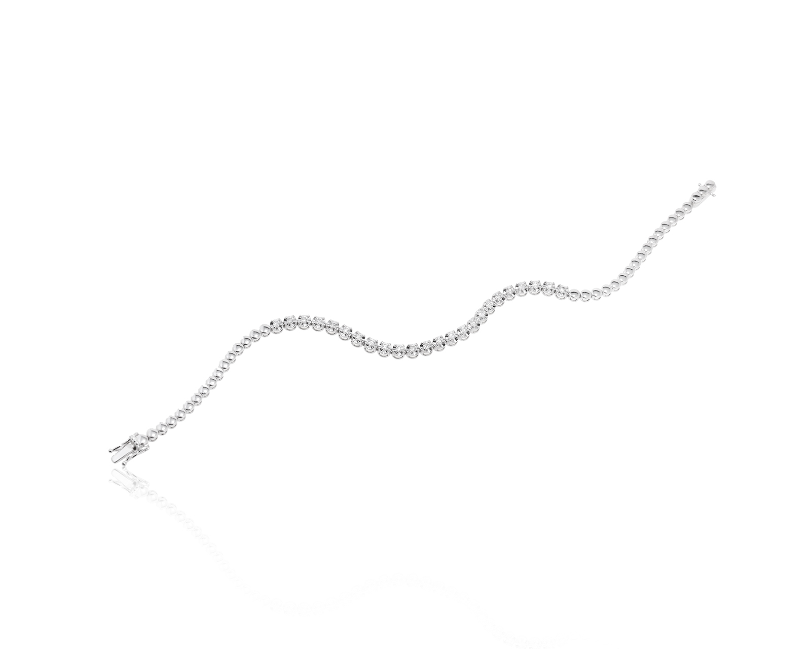 Оригинальный золотой браслет с бриллиантами 0.55ct МЮЗ 100323/1