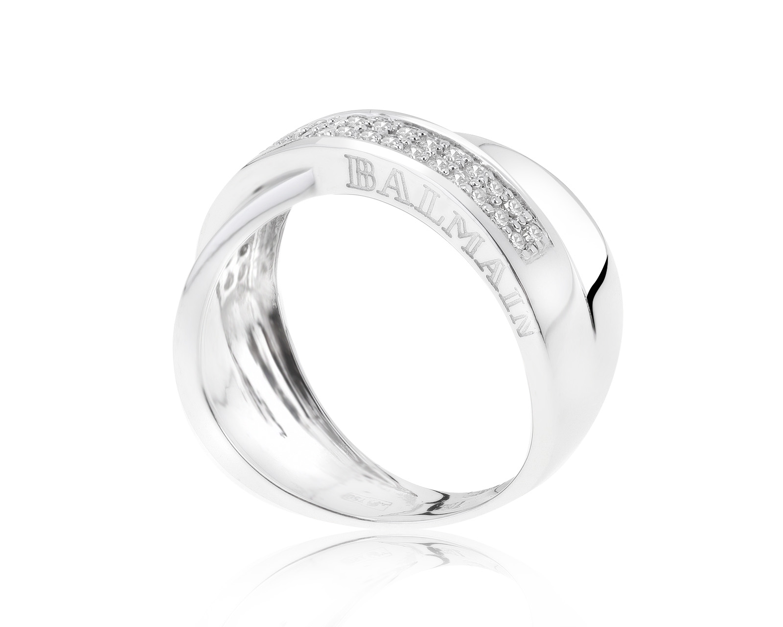 Оригинальное золотое кольцо с бриллиантами 0.15ct Balmain X 271021/4 Оригинальное золотое кольцо с бриллиантами 0.15ct Balmain X 271021/4