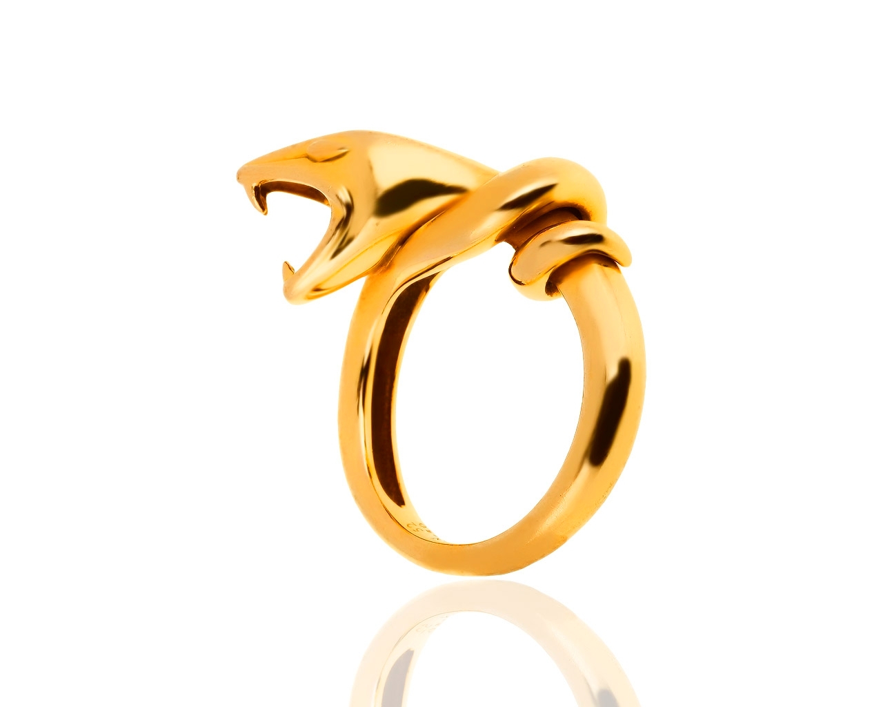 Оригинальное золотое кольцо Boucheron Snake