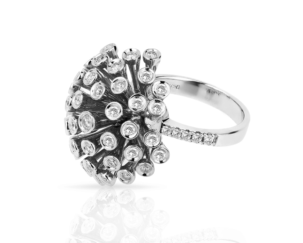 Подвижное золотое кольцо с бриллиантами 0.86ct 020418/11