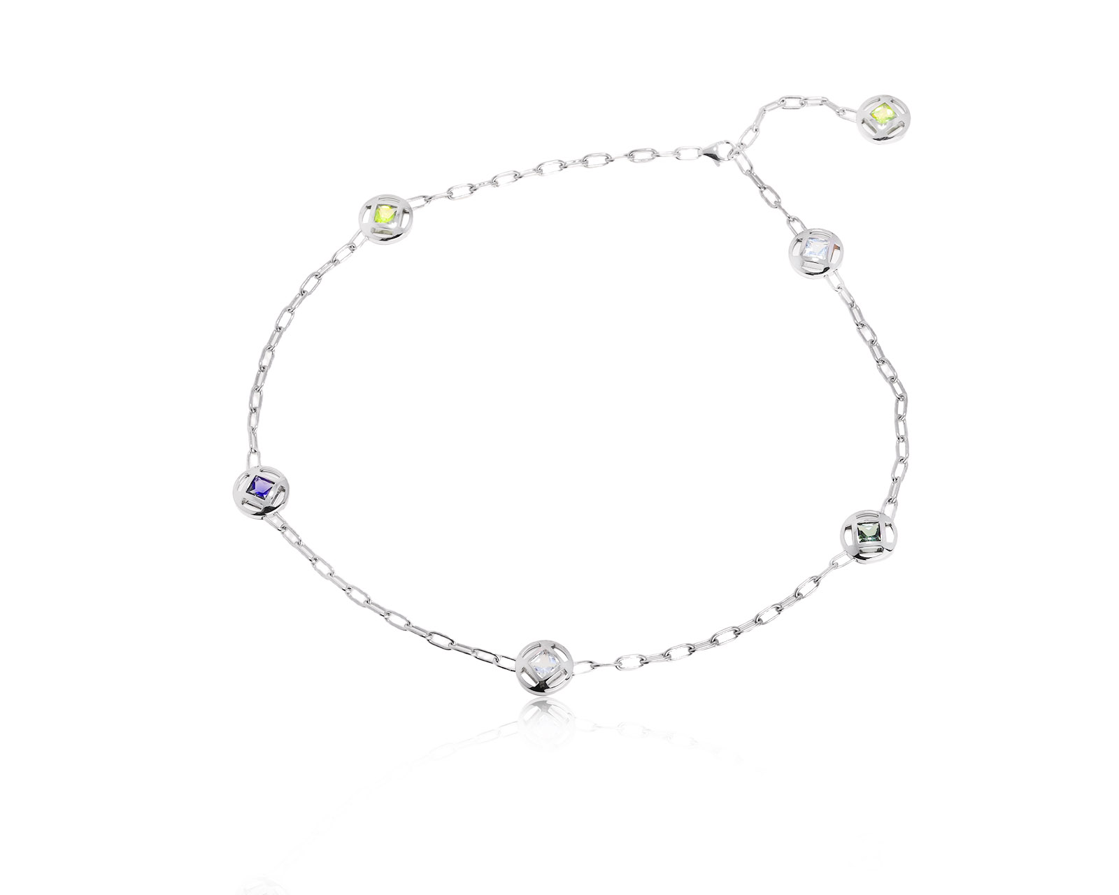 Оригинальное золотое колье с цветными камнями 2.57ct Cartier Pasha Multi Stone 271025/14