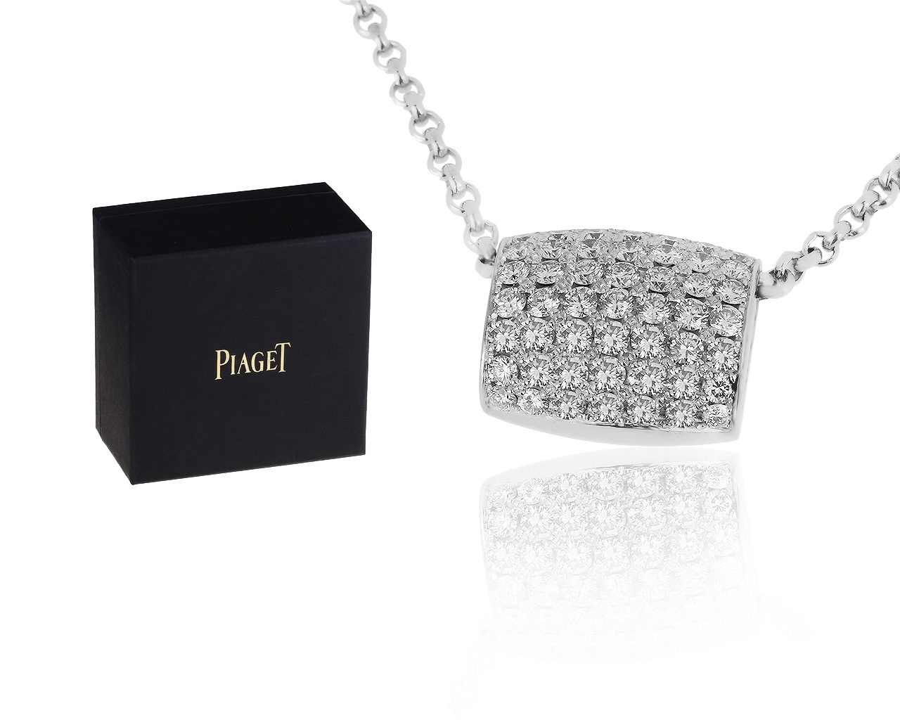 Оригинальный золотой кулон с бриллиантами 2.03ct Piaget