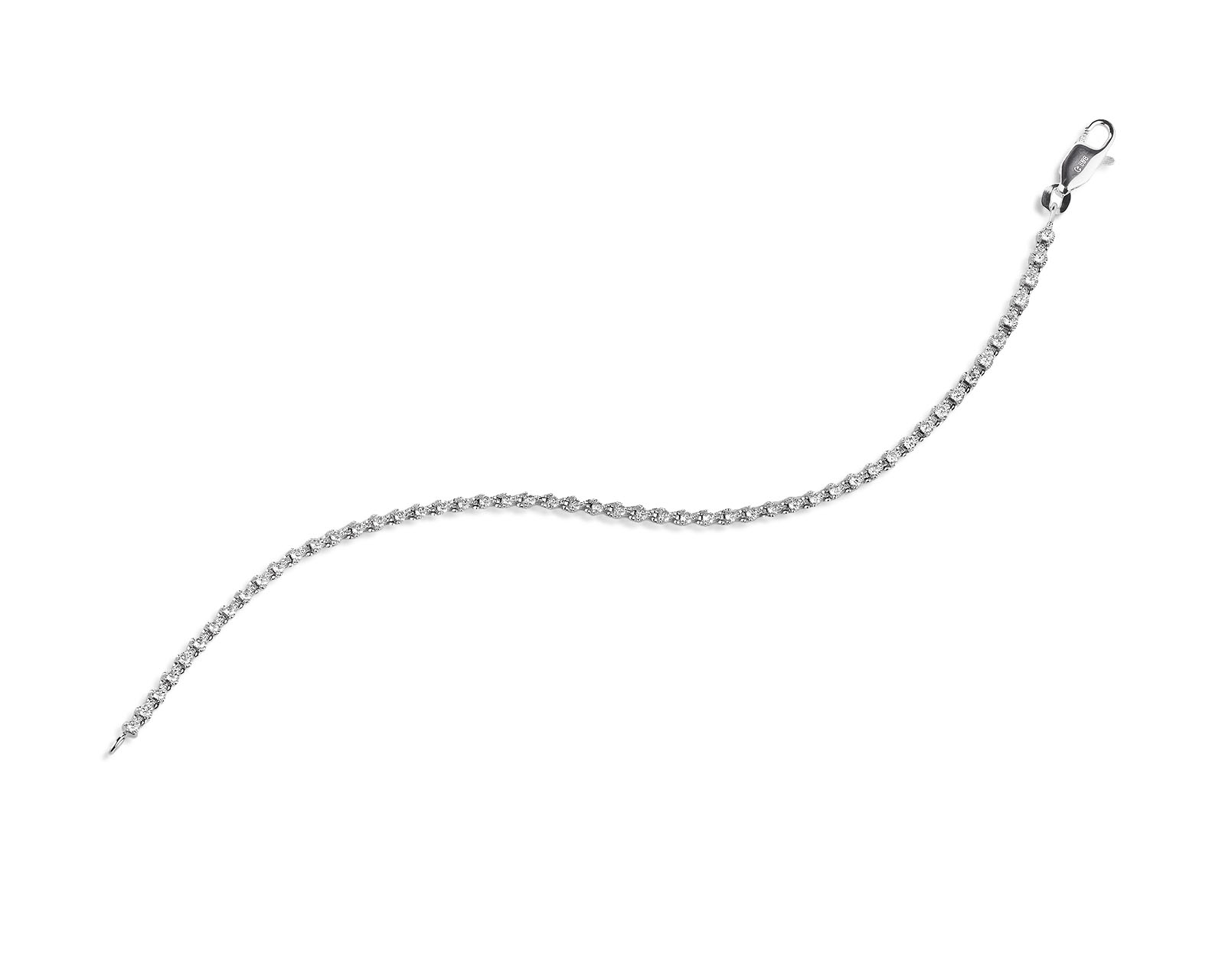 Оригинальный золотой браслет с бриллиантами 1.21ct ЭПЛ Якутские бриллианты 120626/1