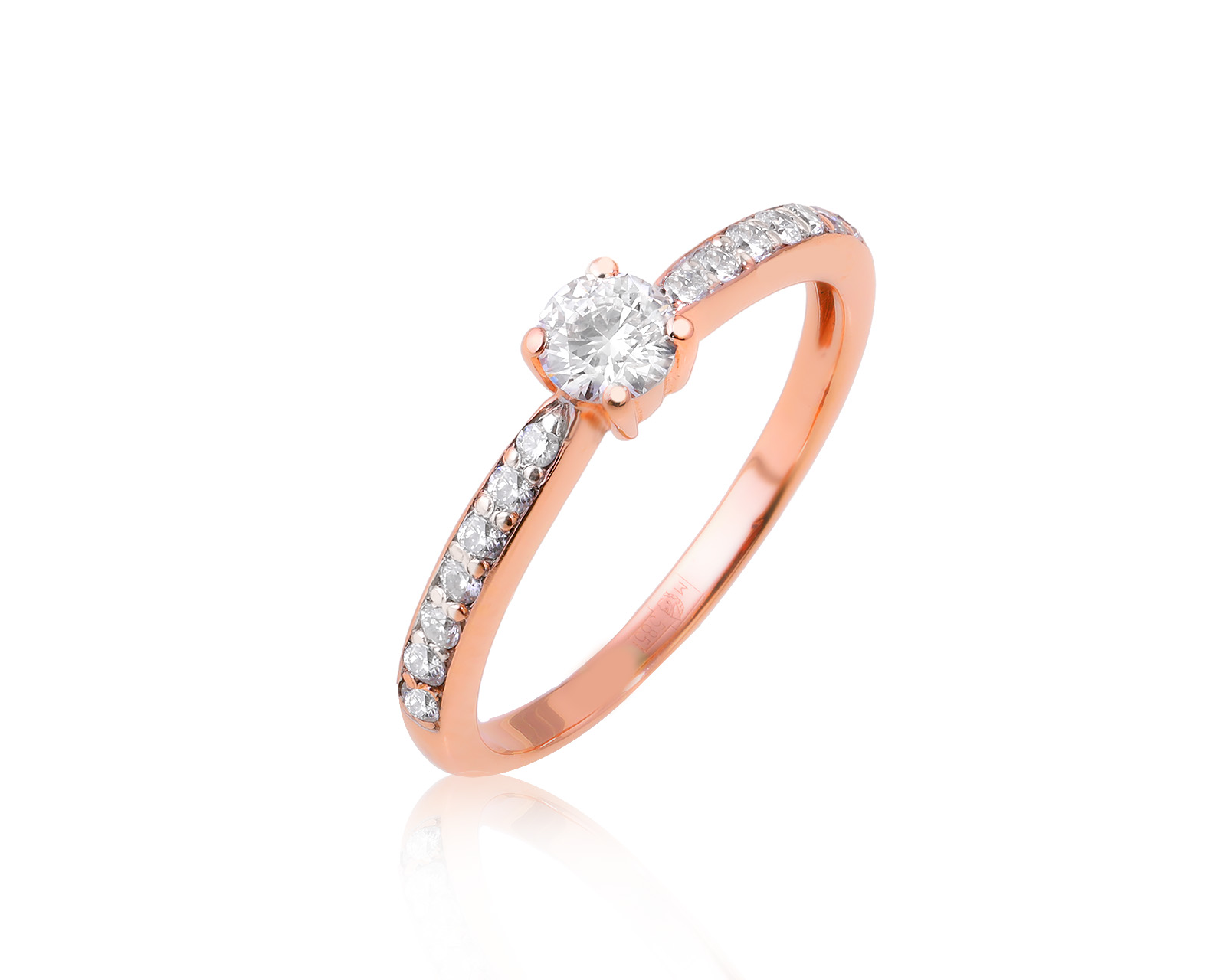 Золотое кольцо с бриллиантами 0.34ct 110724/1 Золотое кольцо с бриллиантами 0.34ct 110724/1