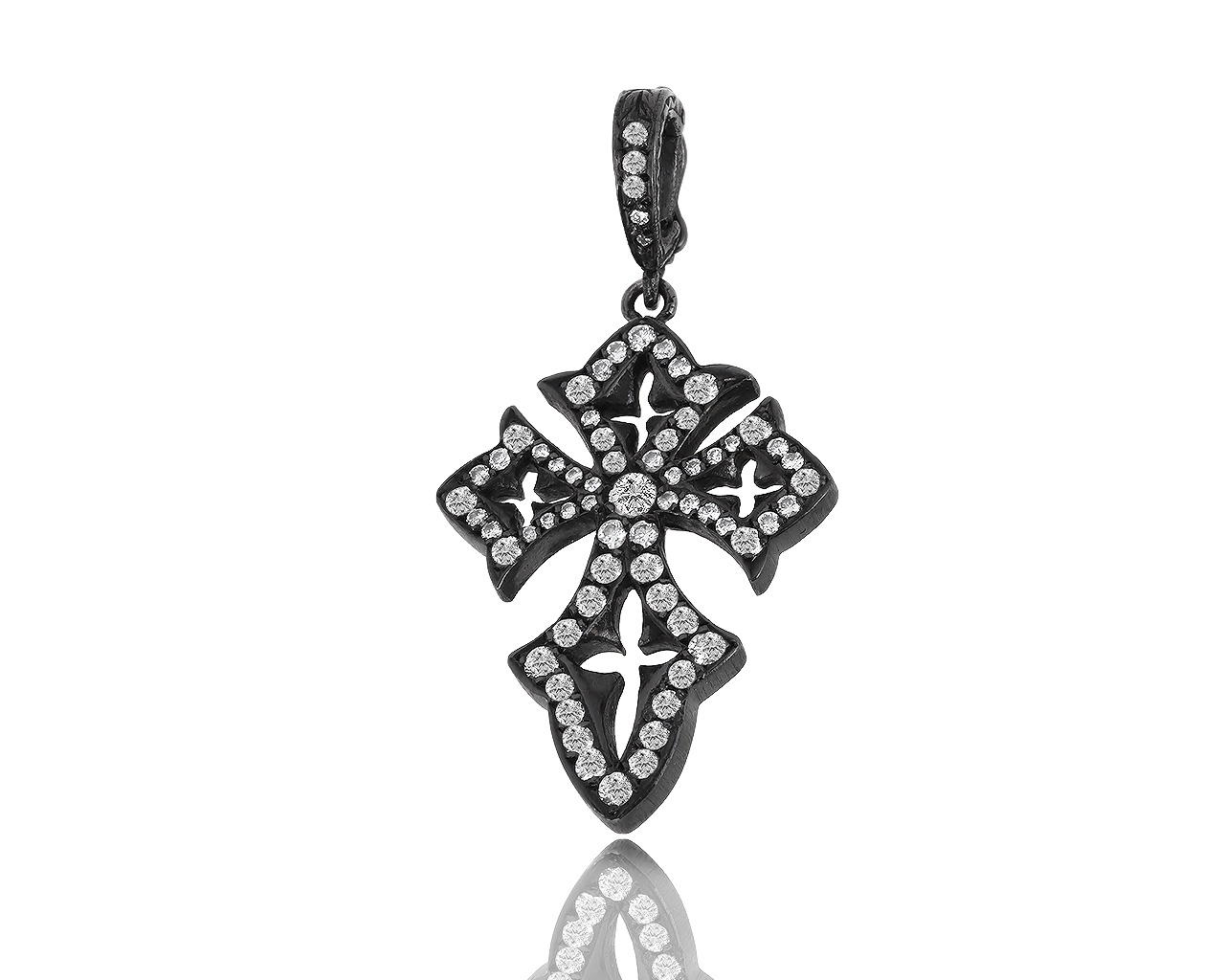 Оригинальный золотой крест с бриллиантами 0.70ct Loree Rodkin 210318/23