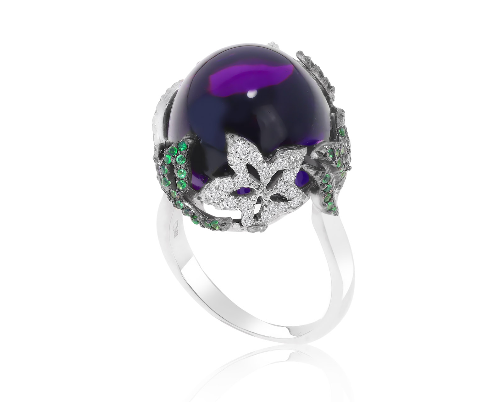 Великолепное золотое кольцо с аметистом 17.40ct 061120/3 Великолепное золотое кольцо с аметистом 17.40ct 061120/3
