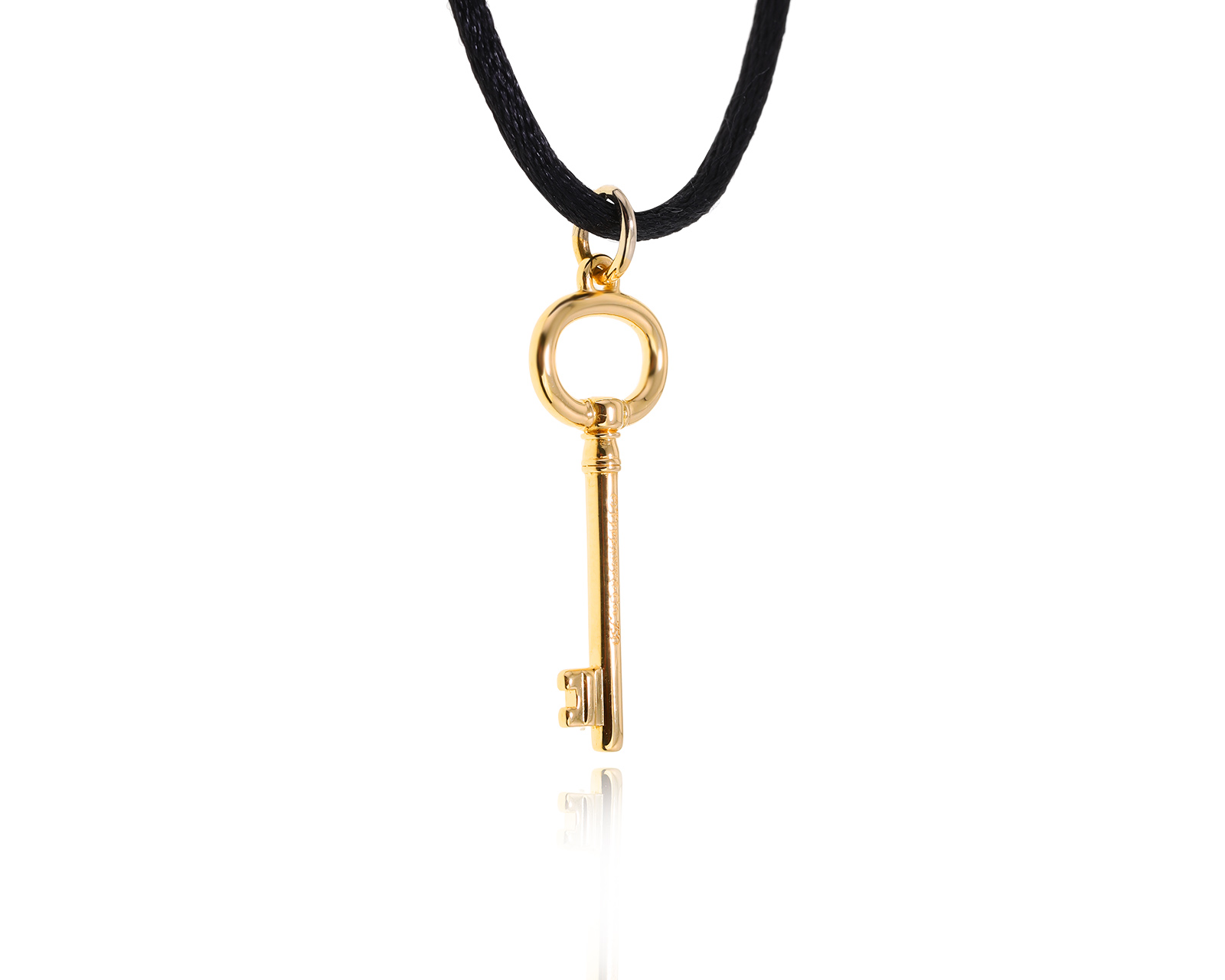 Оригинальный золотой кулон Tiffany&Co Keys