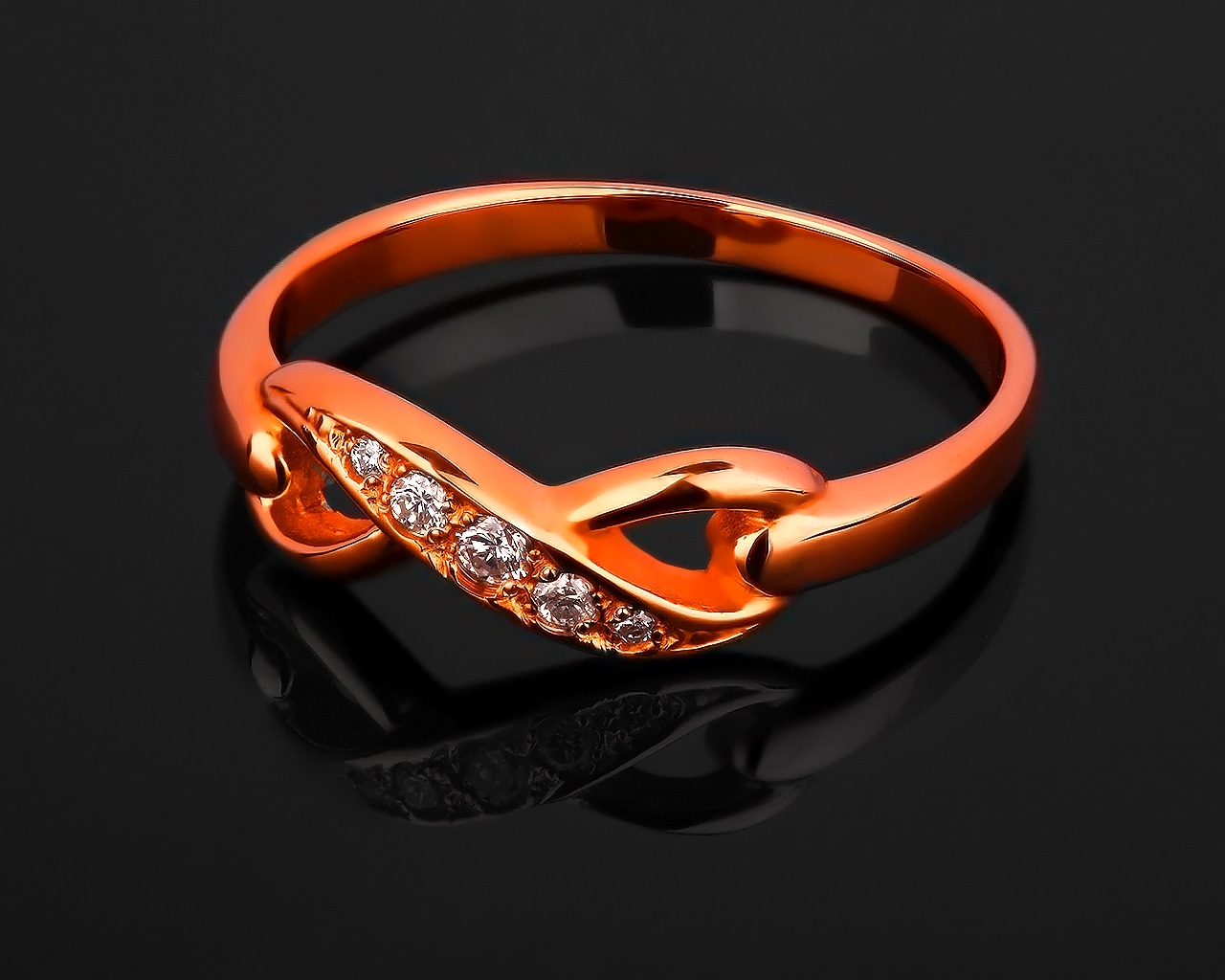 Золотое кольцо с бриллиантами 0.07ct 120217/21 Золотое кольцо с бриллиантами 0.07ct 120217/21