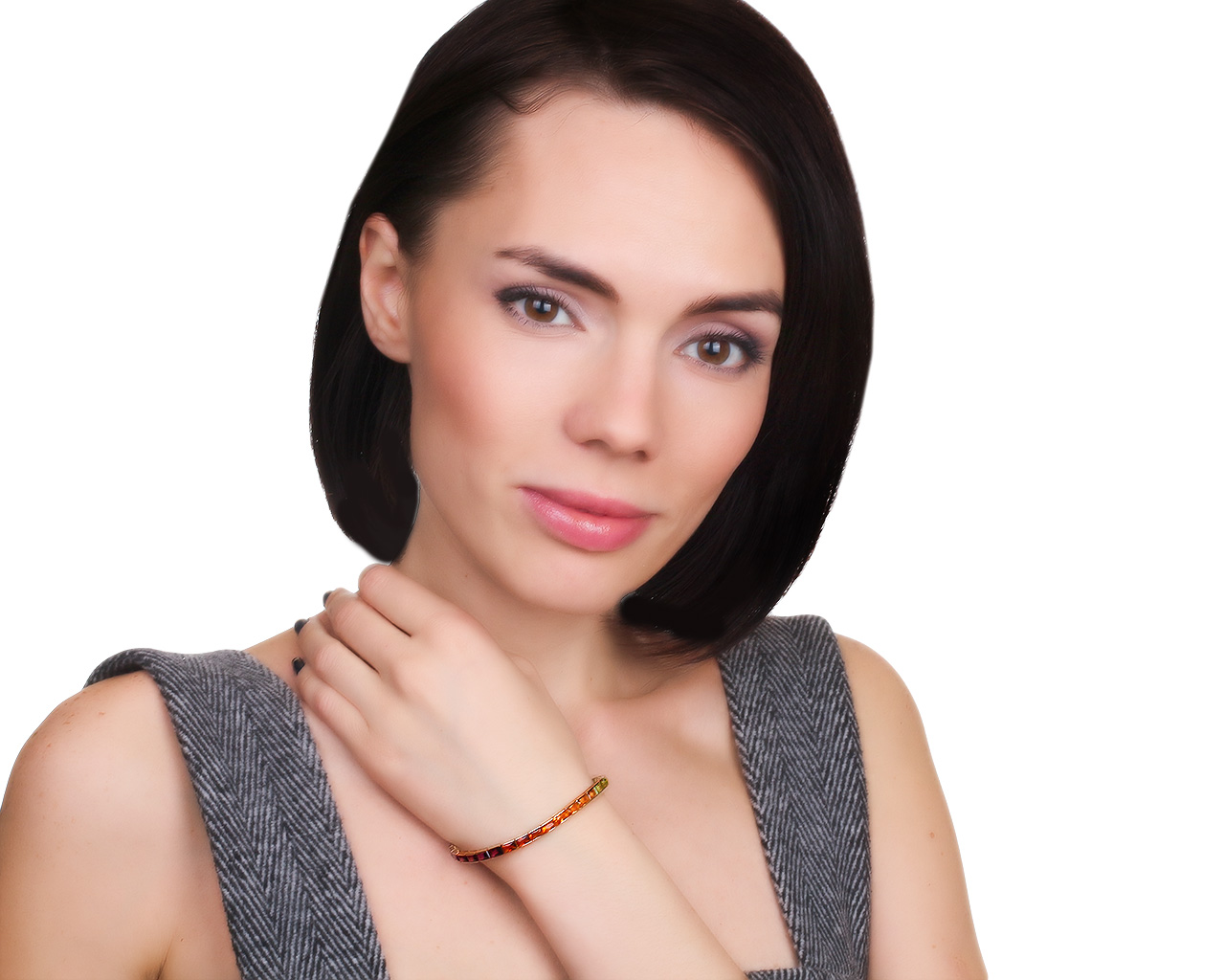 Оригинальный золотой браслет с цветными камнями 7.29ct H.Stern