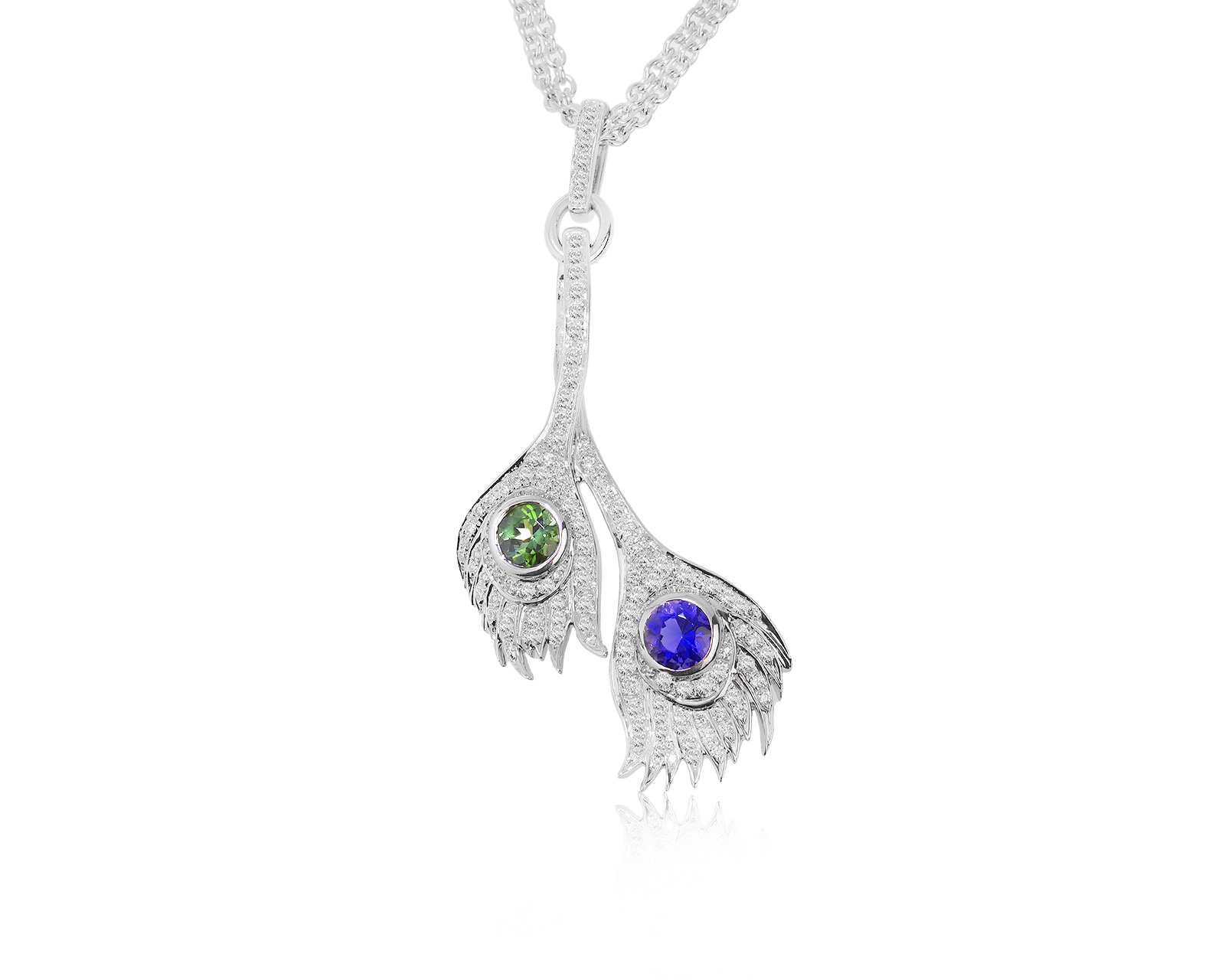 Оригинальное золотое колье Carrera y Carrera Peacock 221223/5