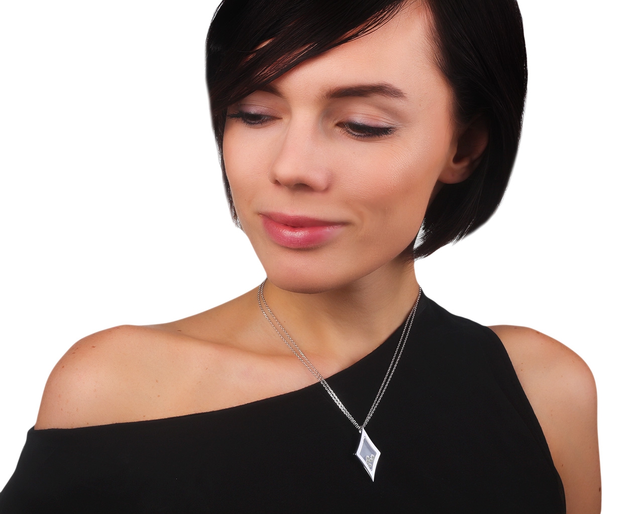 Золотая подвеска с бриллиантами 1.77ct Chopard Happy Diamonds