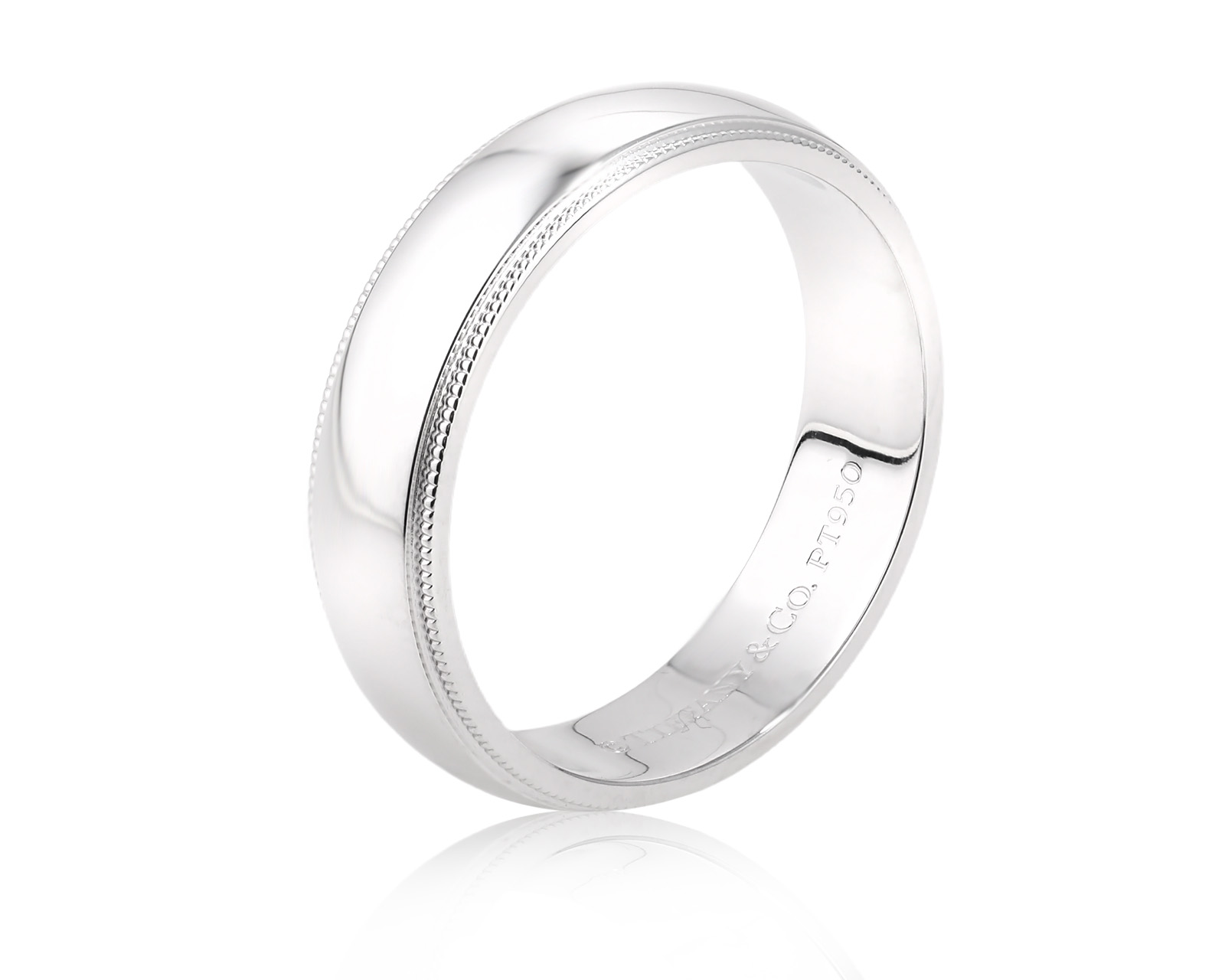 Оригинальное платиновое кольцо Tiffany&Co Milgrain 210625/3 Оригинальное платиновое кольцо Tiffany&Co Milgrain 210625/3