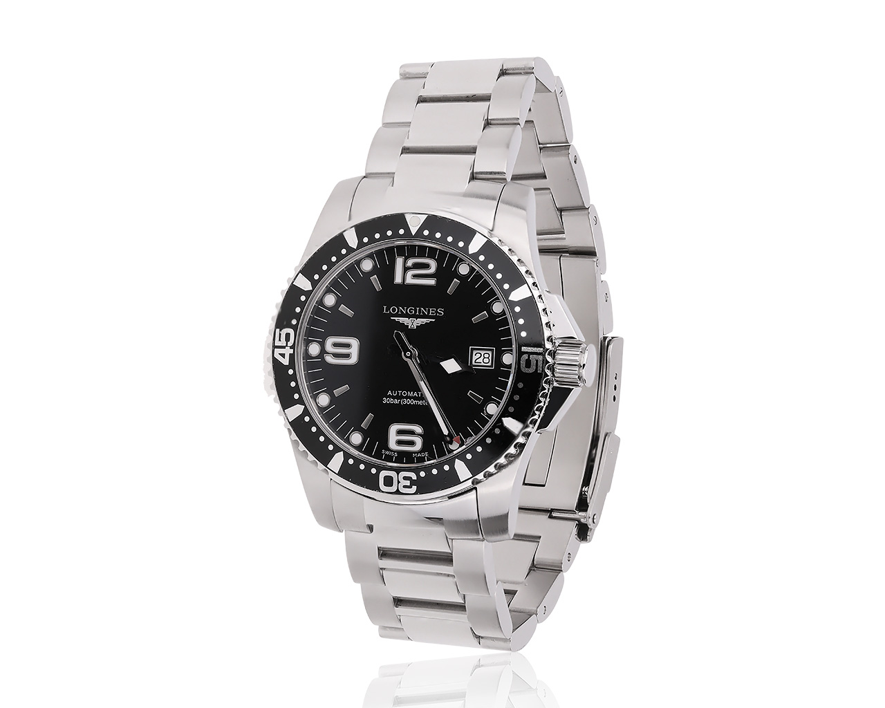 Оригинальные стальные часы Longines Hydroconquest 150720/6