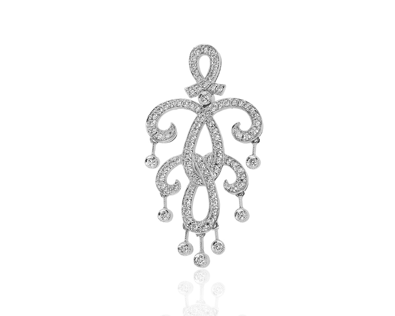 Шикарный золотой кулон с бриллиантами 1.30ct 091219/6