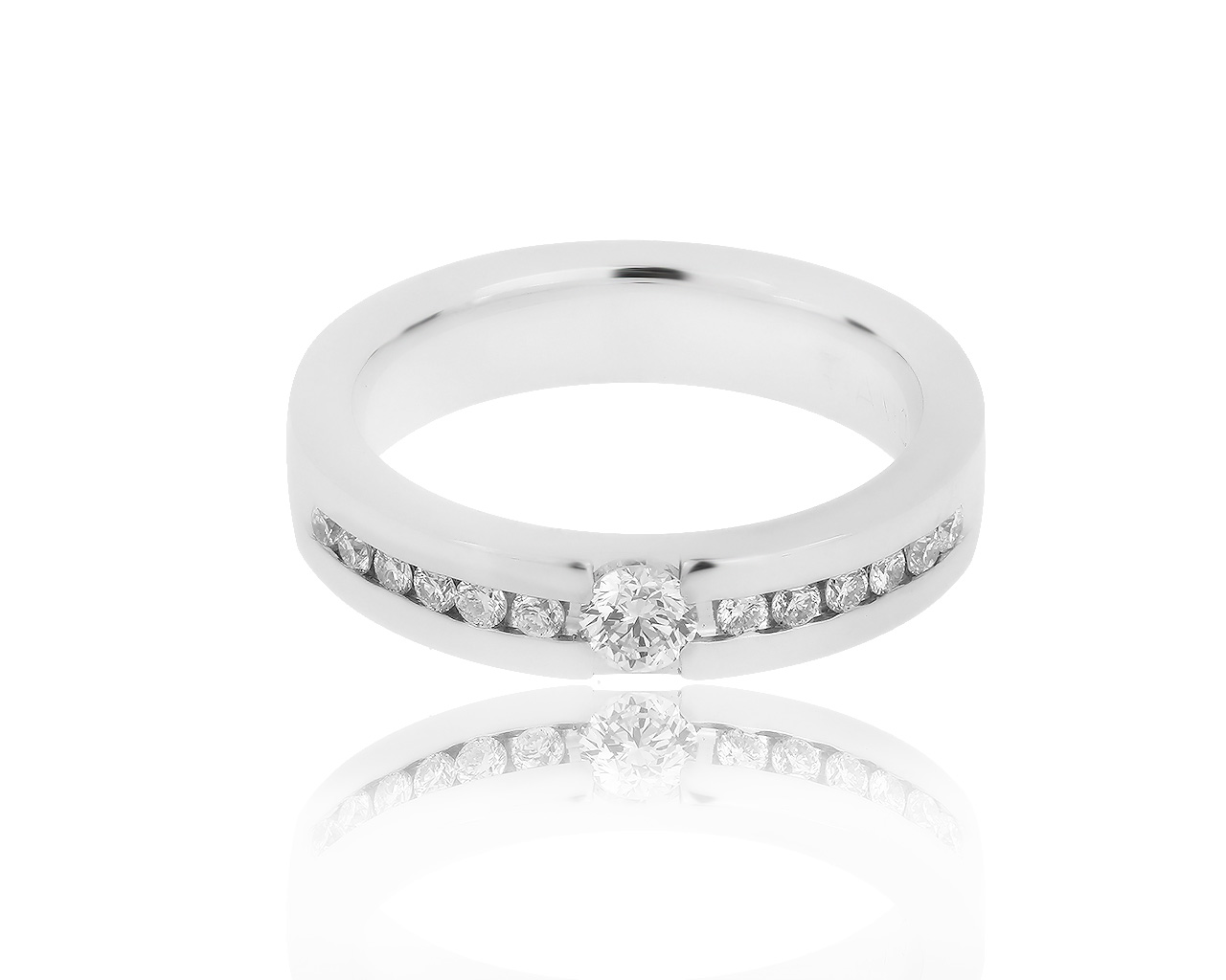 Изящное золотое кольцо с бриллиантами 0.34ct 300719/2