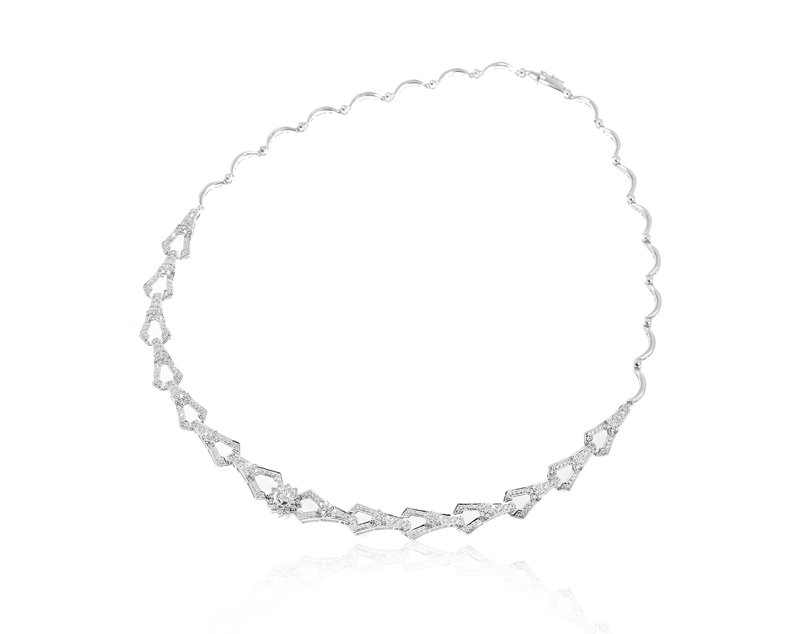 Золотое колье с бриллиантами 4.12ct 050723/2 Золотое колье с бриллиантами 4.12ct 050723/2