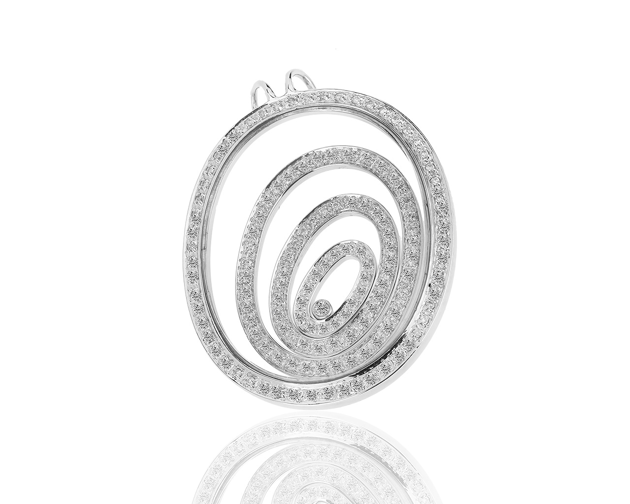 Стильный золотой кулон с бриллиантами 1.00ct 130218/3