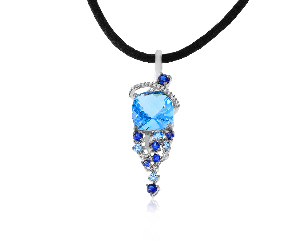 Прекрасный золотой кулон с топазом 5.32ct 251220/6