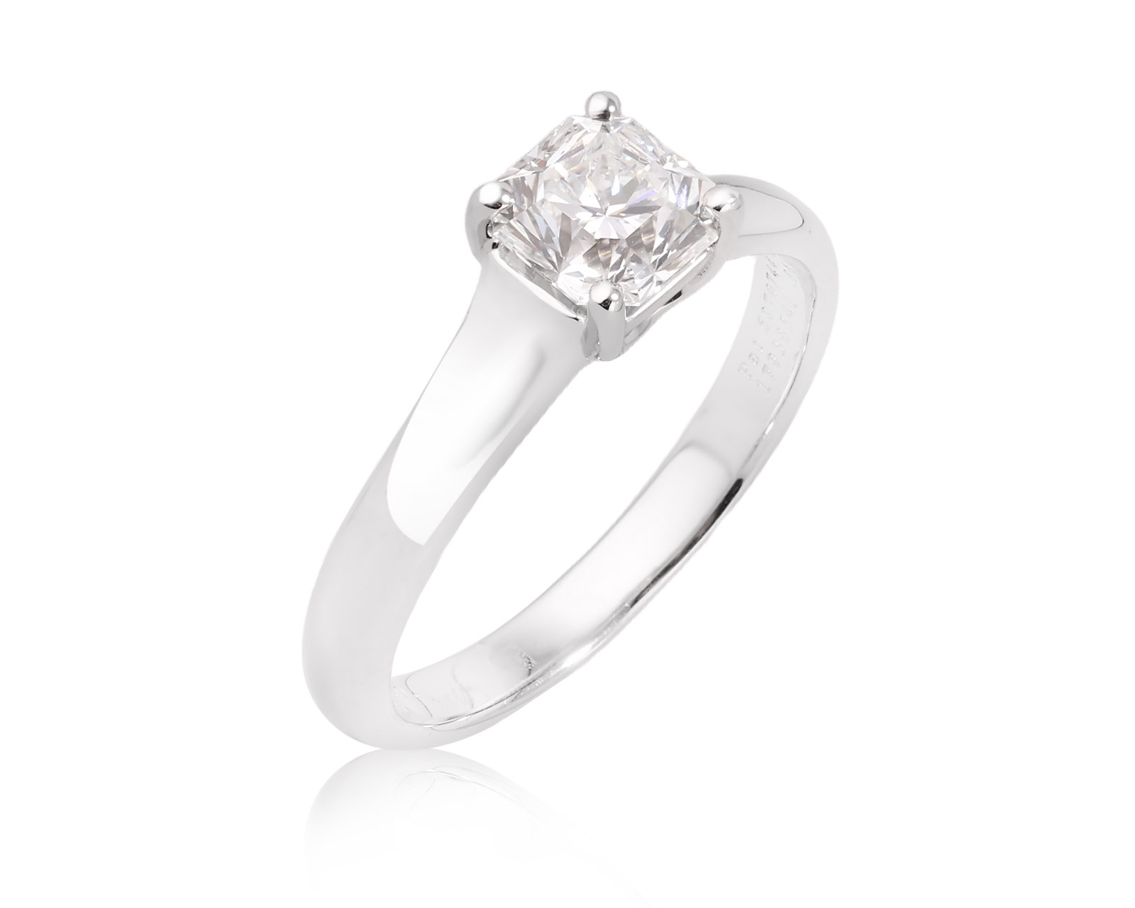 Оригинальное платиновое кольцо с бриллиантом 0.86ct Tiffany&Co Lucida 101225/11