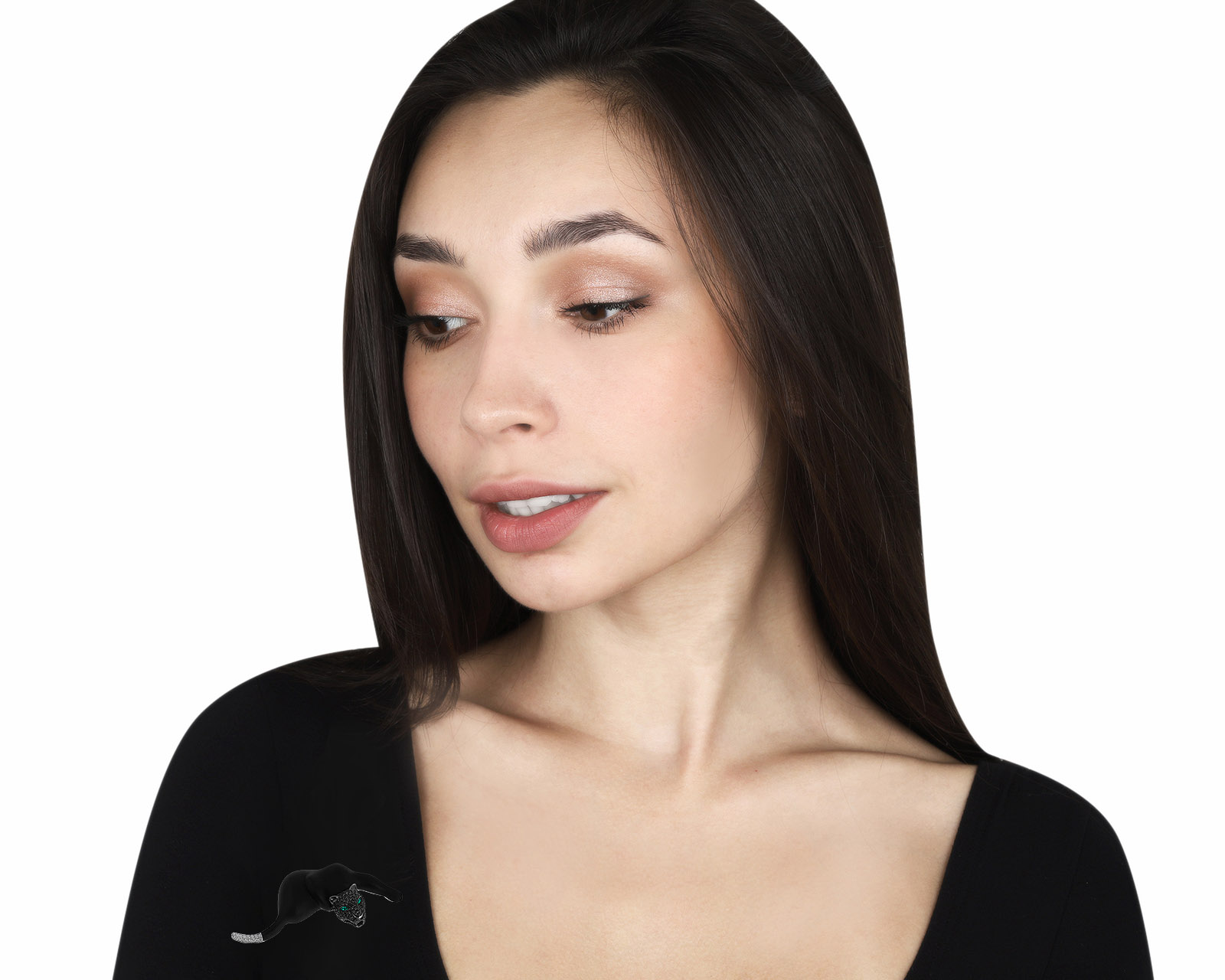 Оригинальная золотая брошь-кулон с бриллиантами 2.70ct Oro Trend