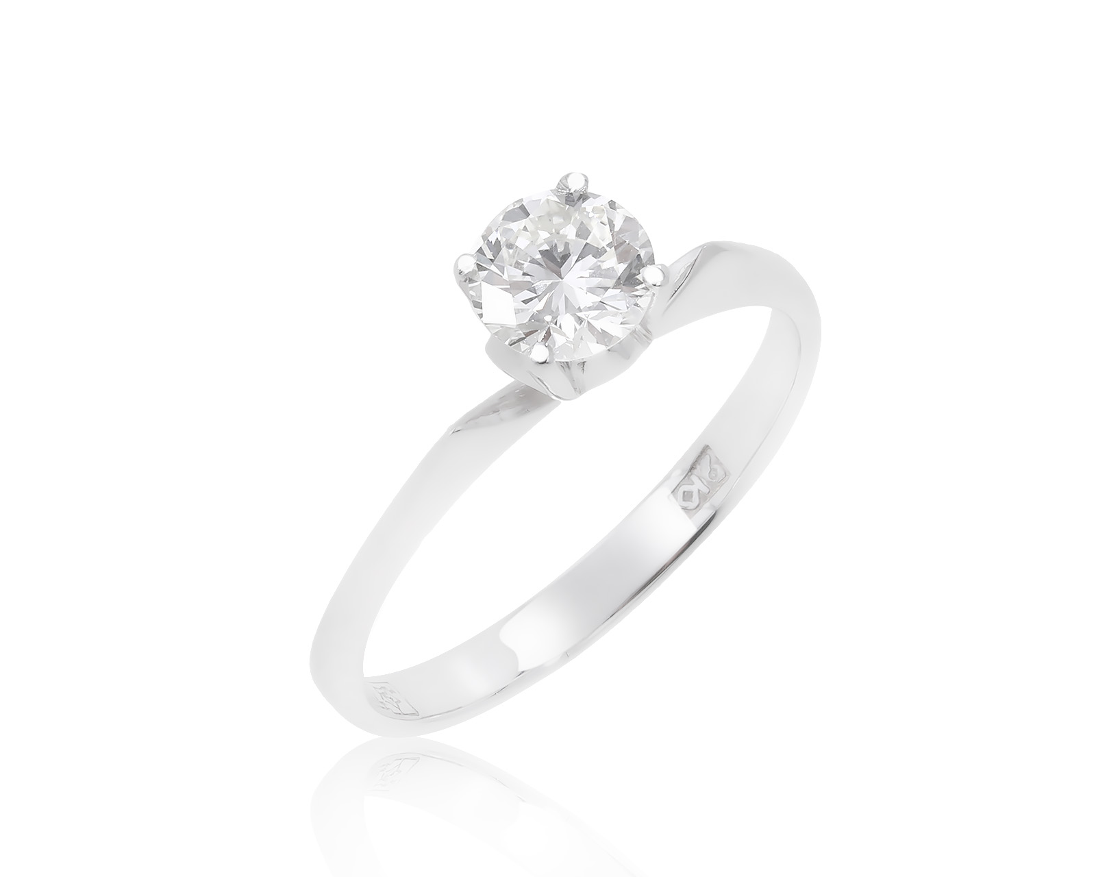 Достойное золотое кольцо с бриллиантом 0.49ct 020822/2