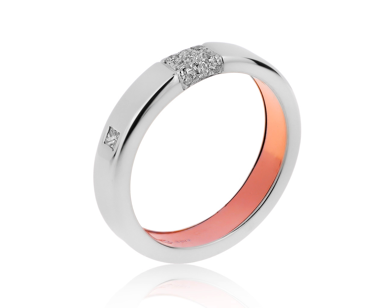 Оригинальное золотое кольцо с бриллиантами 0.23ct Baraka