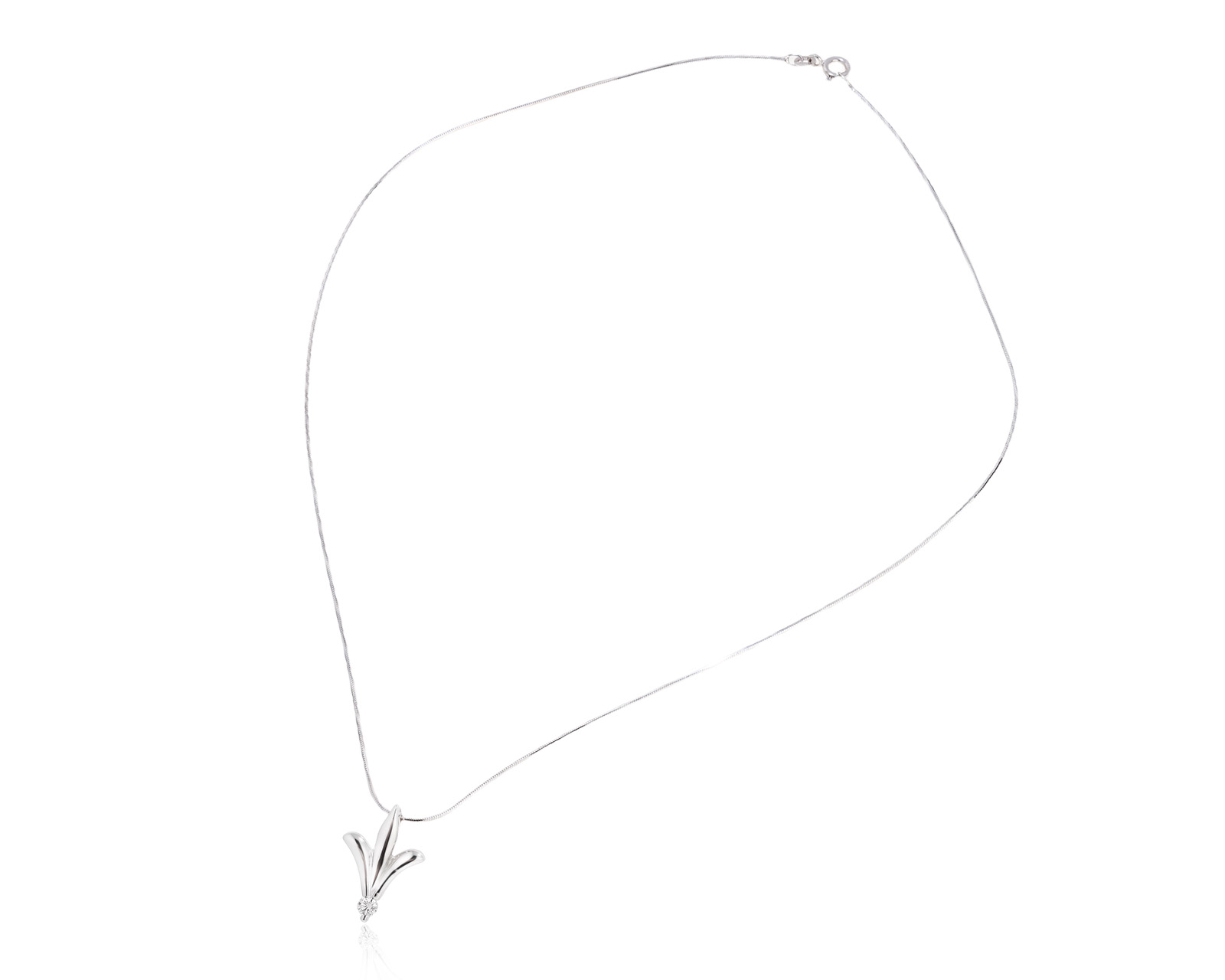 Золотой кулон с бриллиантом 0.11ct