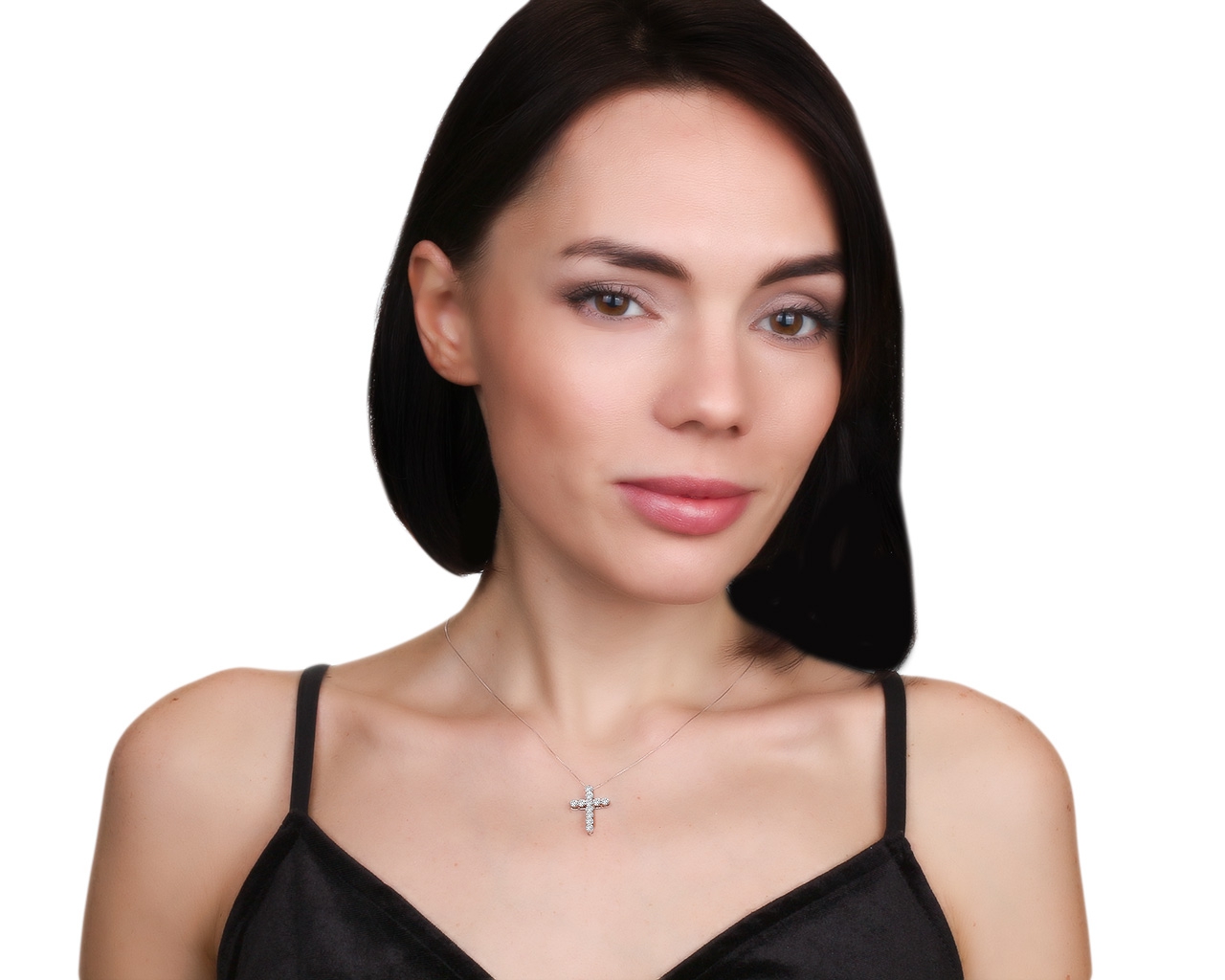 Завораживающий платиновый кулон с бриллиантами 1.00ct