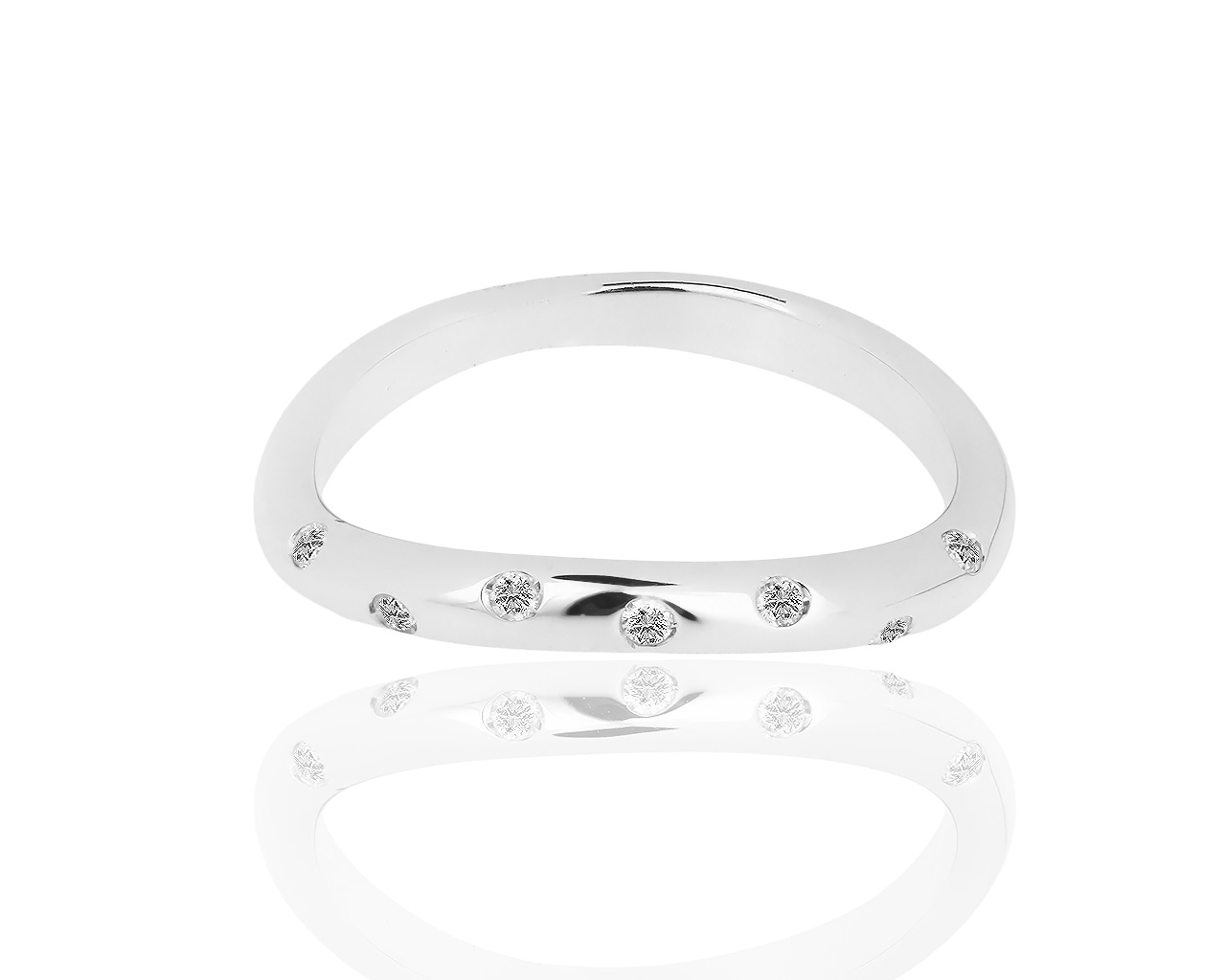 Золотое кольцо с бриллиантами 0.07ct 081118/7