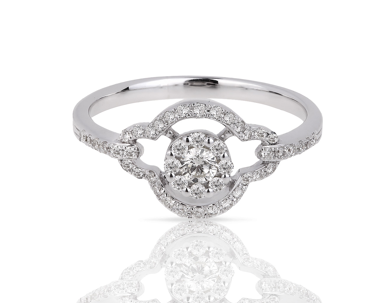 Изящное золотое кольцо с бриллиантами 0.27ct 220518/22