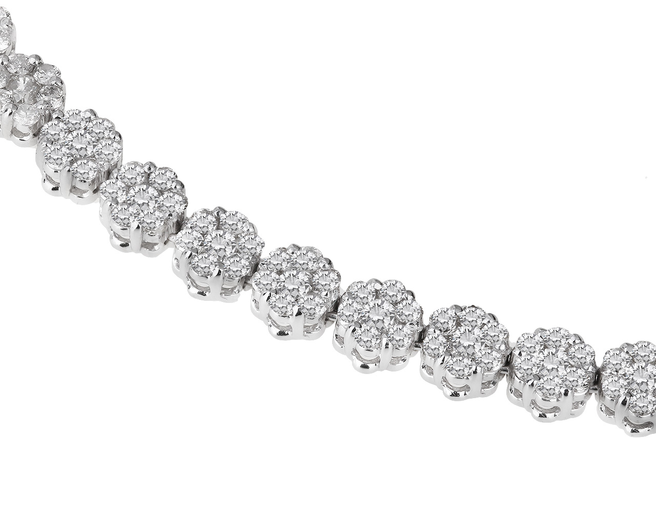 Шикарное золотое колье с бриллиантами 6.40ct 081218/7 Шикарное золотое колье с бриллиантами 6.40ct 081218/7