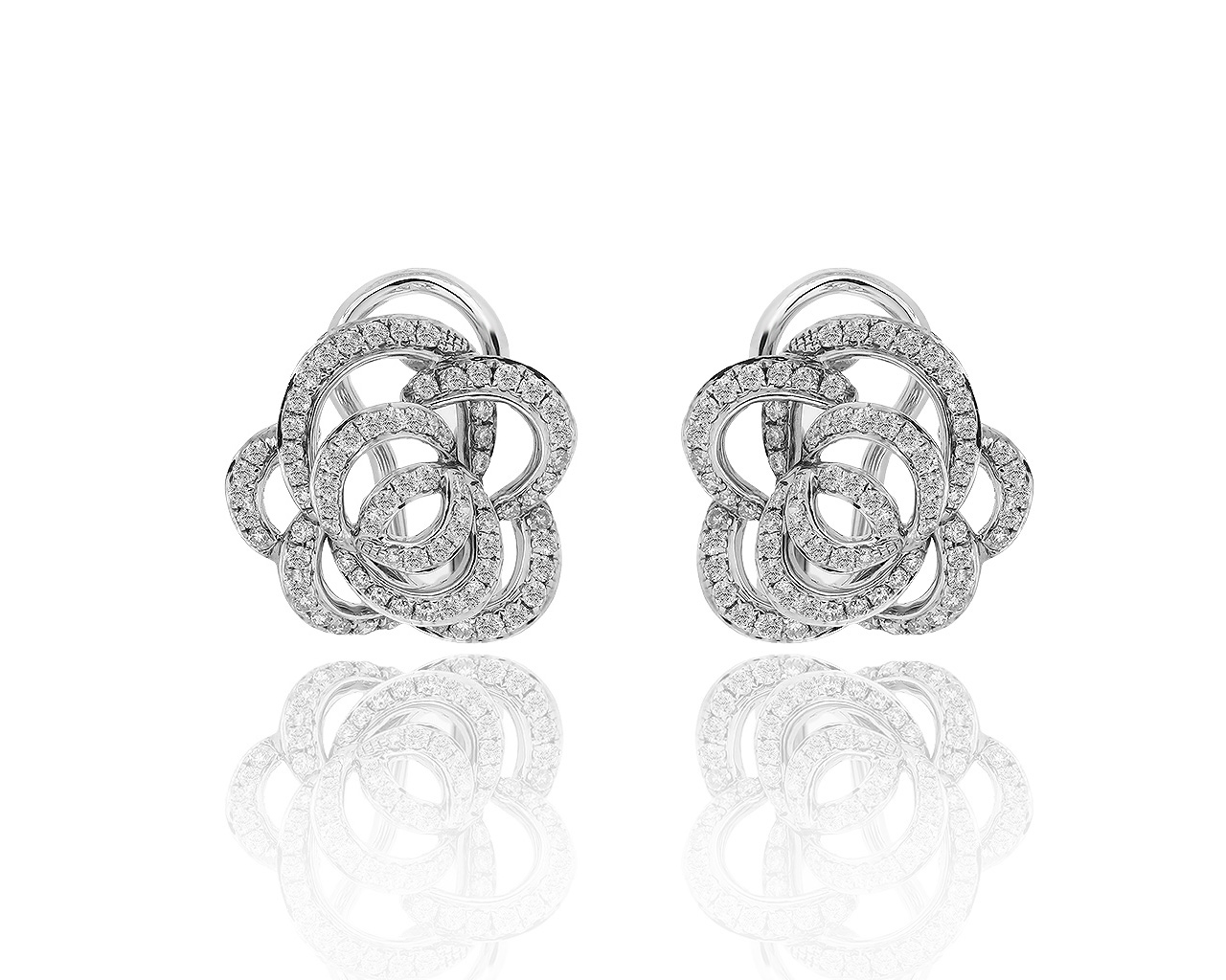 Оригинальные золотые серьги с бриллиантами 0.81ct Roberto Bravo 310519/14