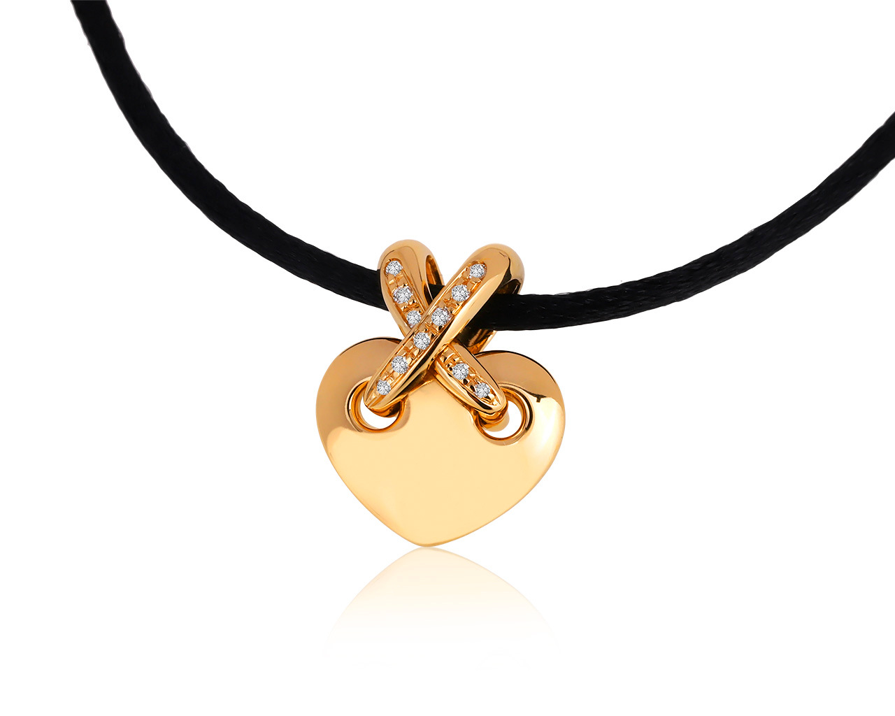 Оригинальный золотой кулон с бриллиантами 0.10ct Chaumet Liens 080820/5