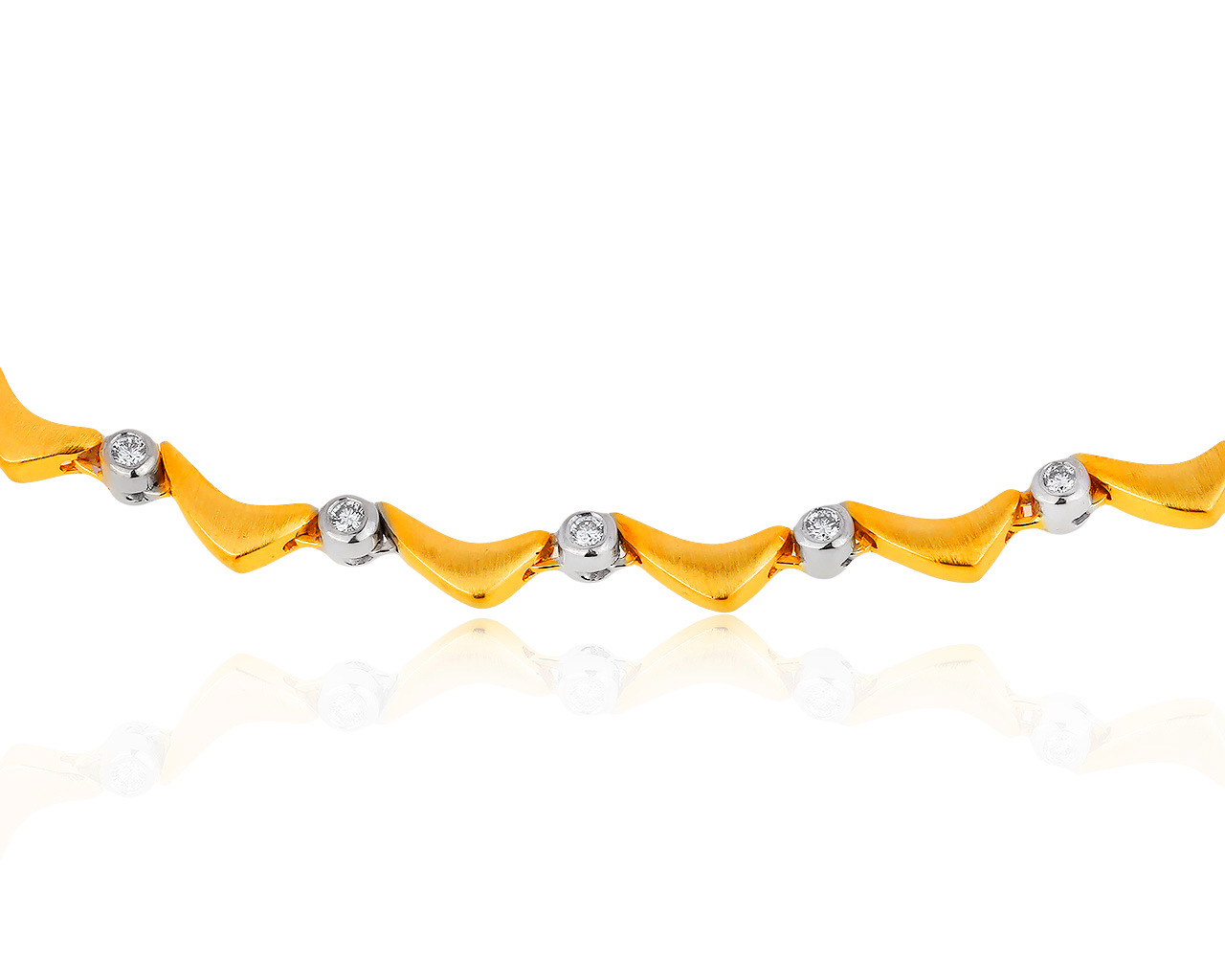 Итальянское золотое колье с бриллиантами 0.30ct 290619/2