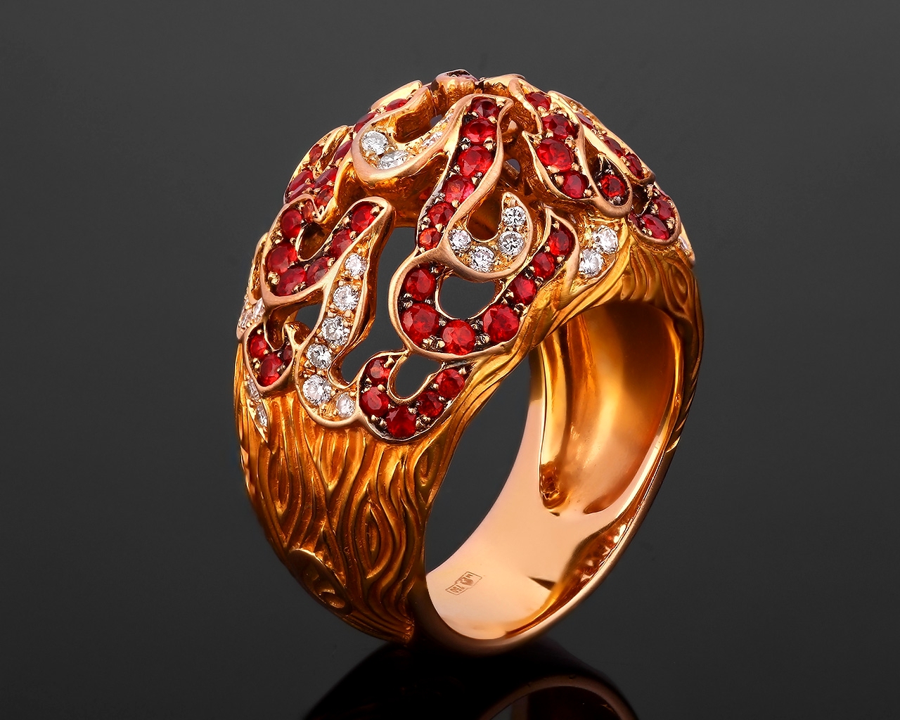 Золотое кольцо с бриллиантами 0.45ct Magerit New Fire 161117/7