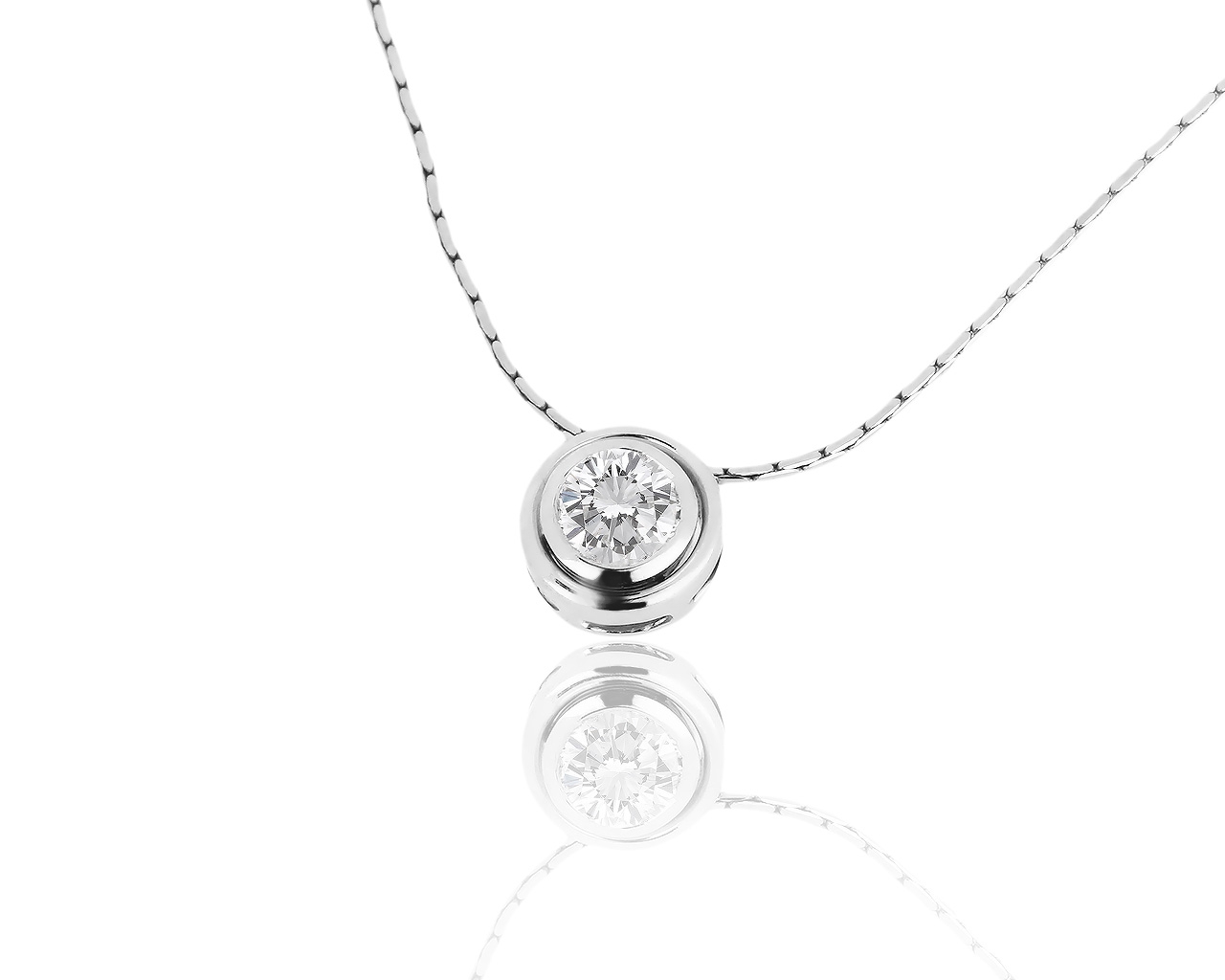 Интересная золотая подвеска с бриллиантом 0.65ct 240918/6