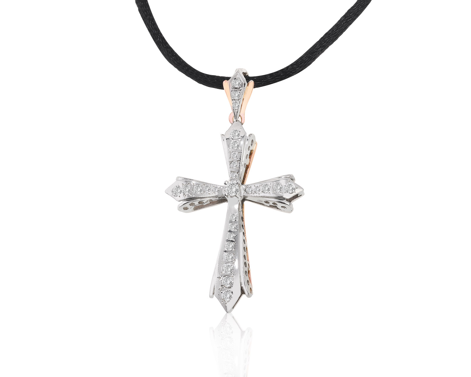 Безупречный золотой кулон с бриллиантами 0.71ct