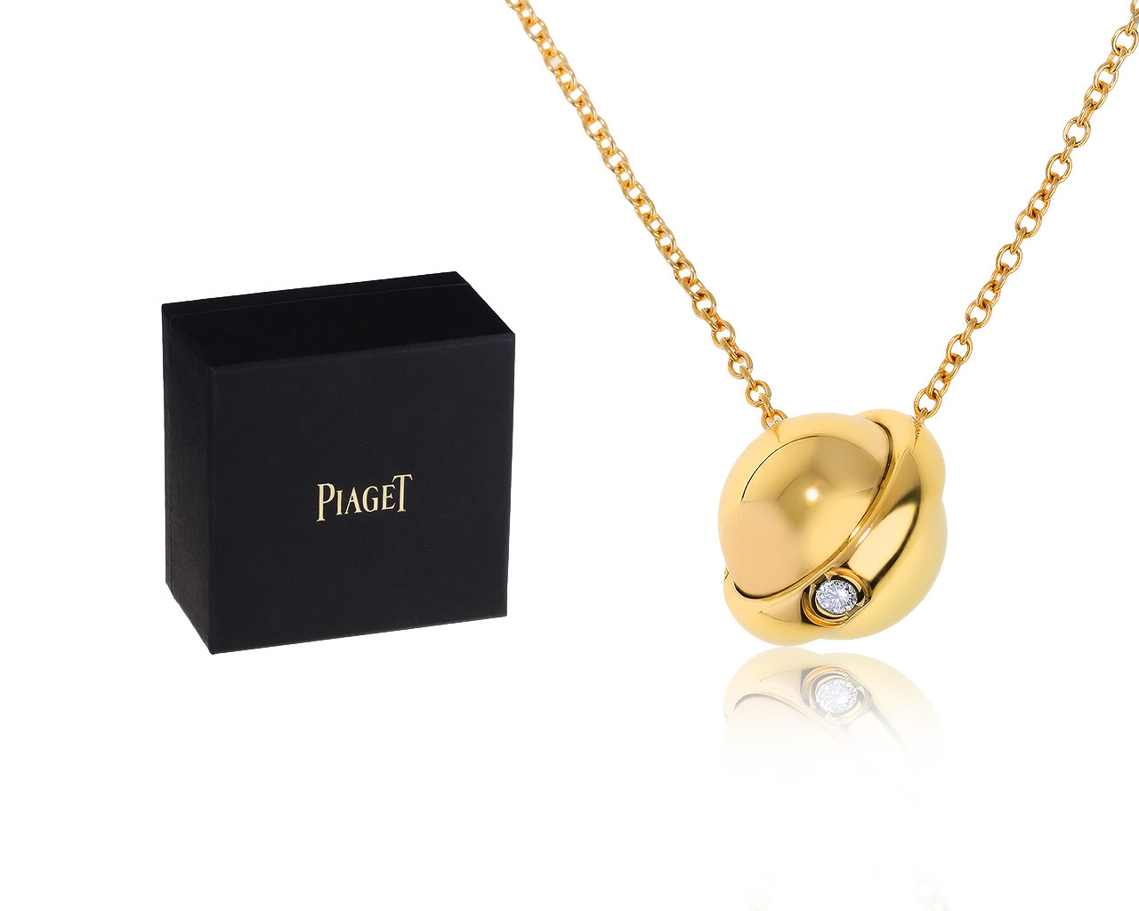 Оригинальный золотой кулон с бриллиантом 0.05ct Piaget Possession