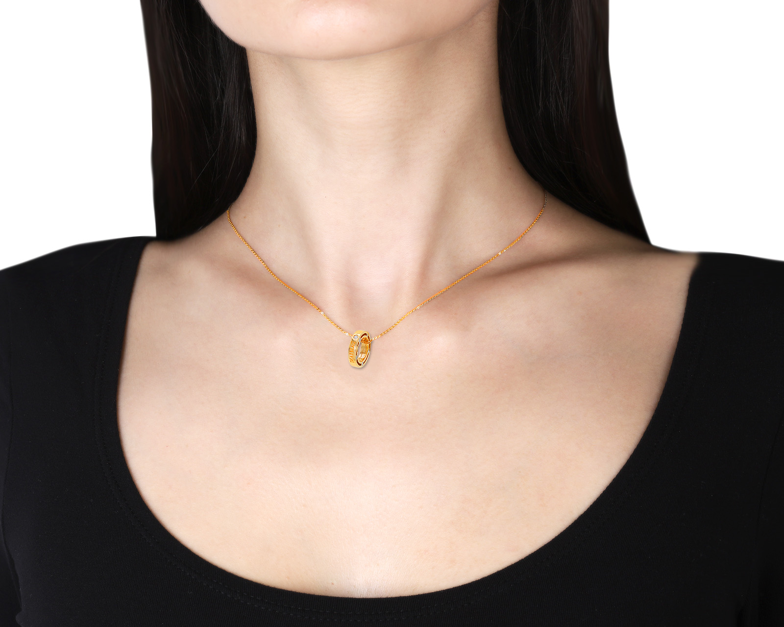 Оригинальный золотой кулон Damiani D.Side