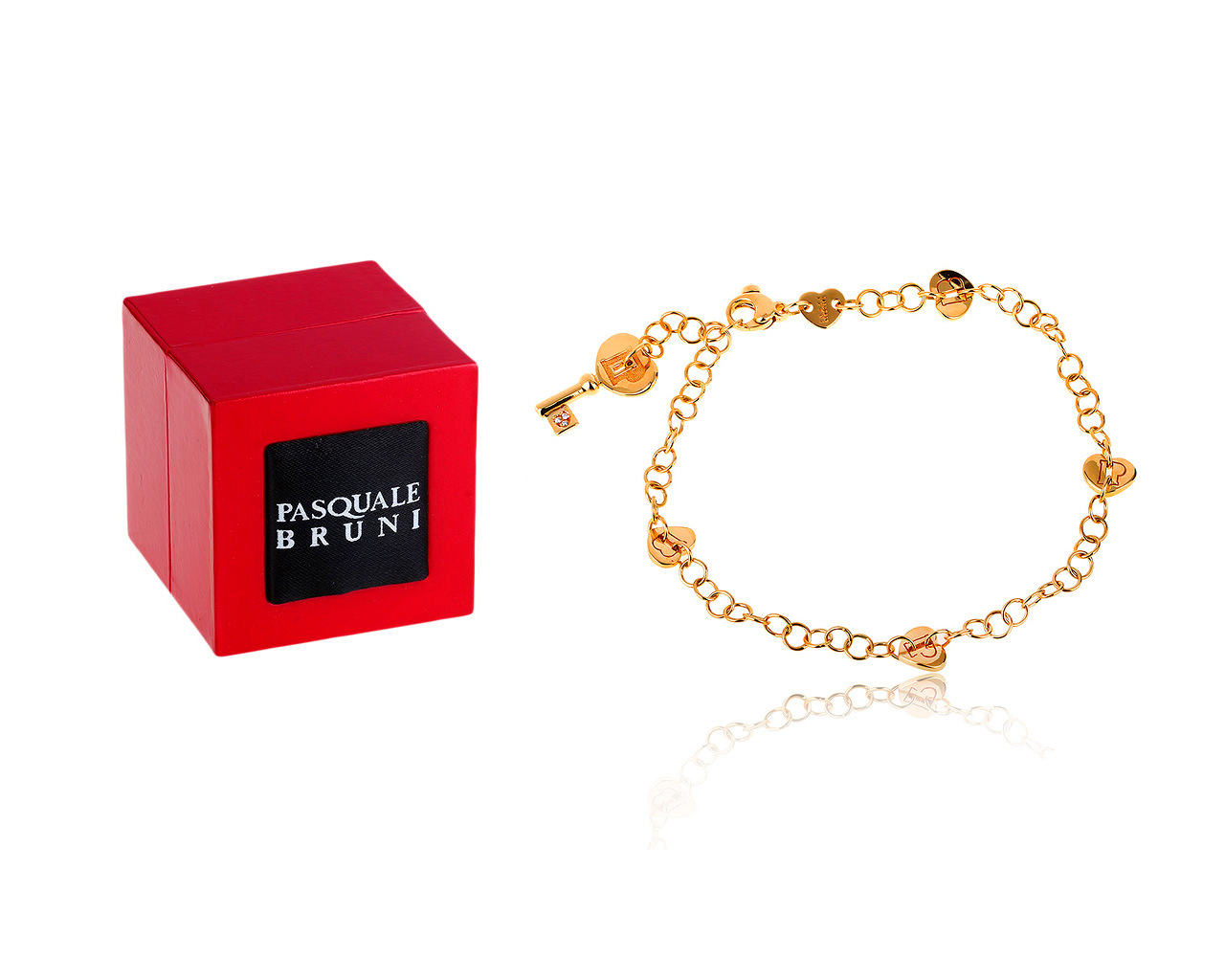 Оригинальный золотой браслет с рубином 0.03ct Pasquale Bruni