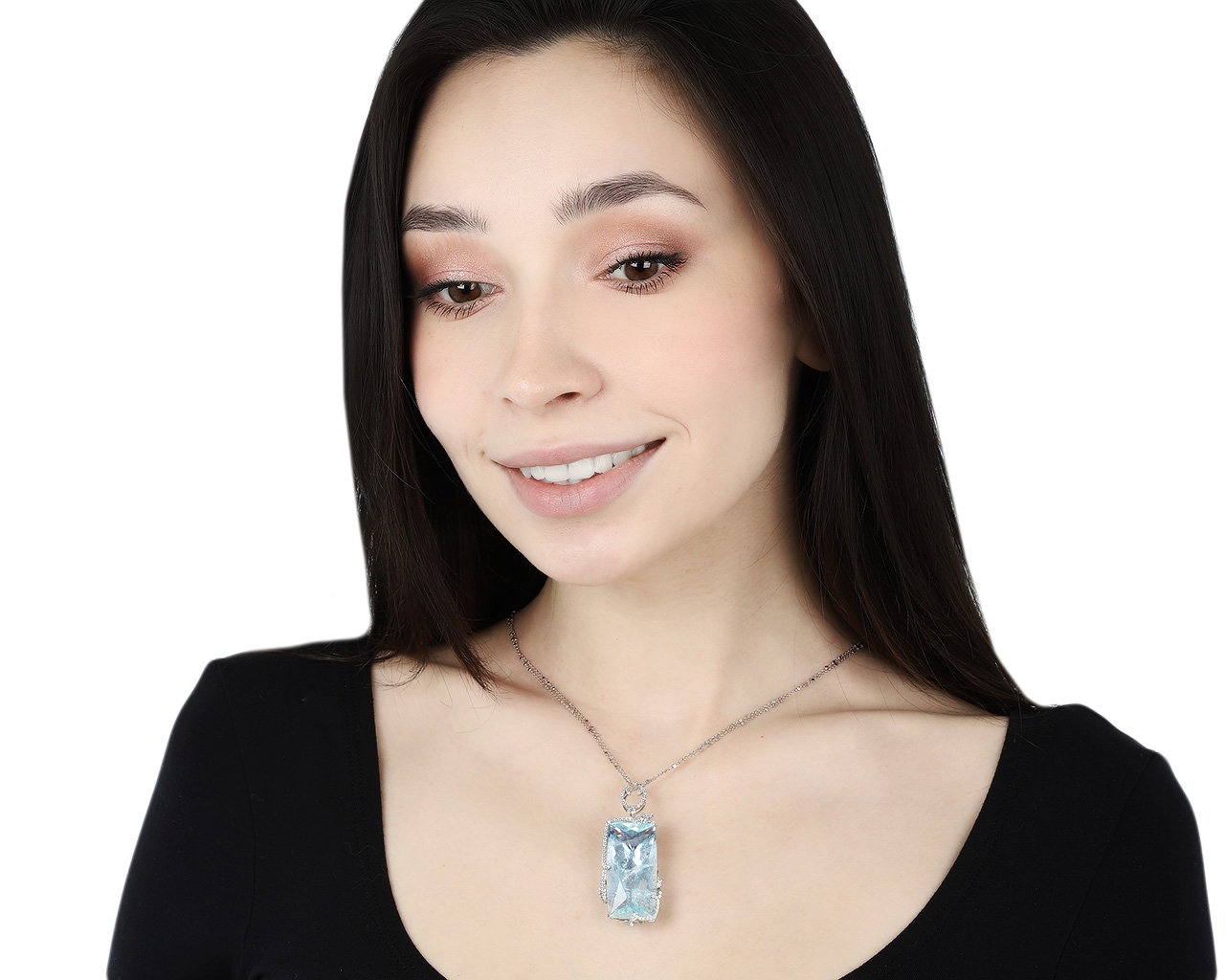 Оригинальный золотой кулон с аквамарином 53.37ct Giovanni Ferraris