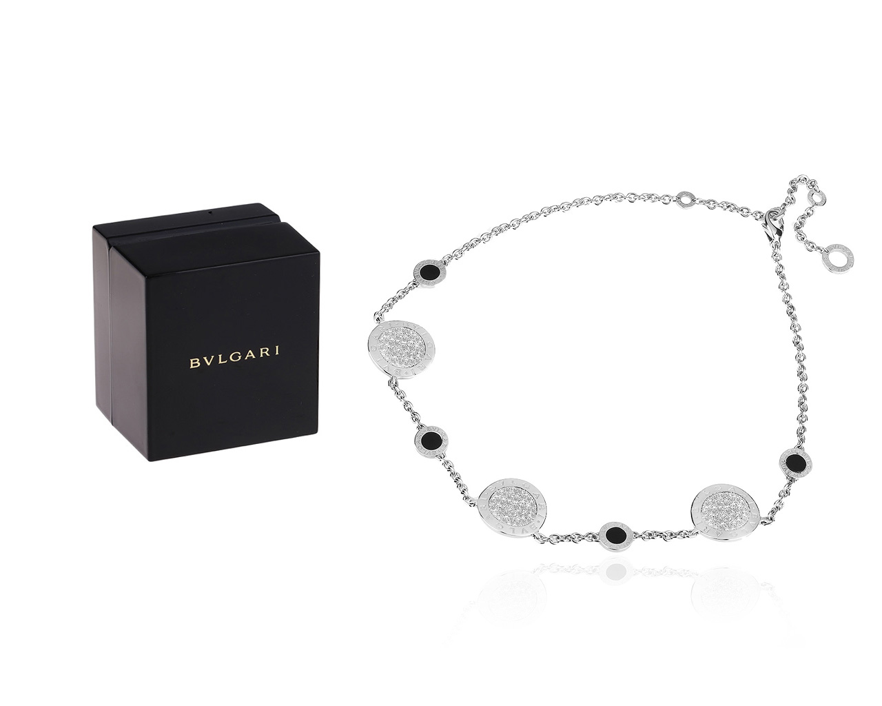 Оригинальное золотое колье с бриллиантами 2.01ct Bvlgari