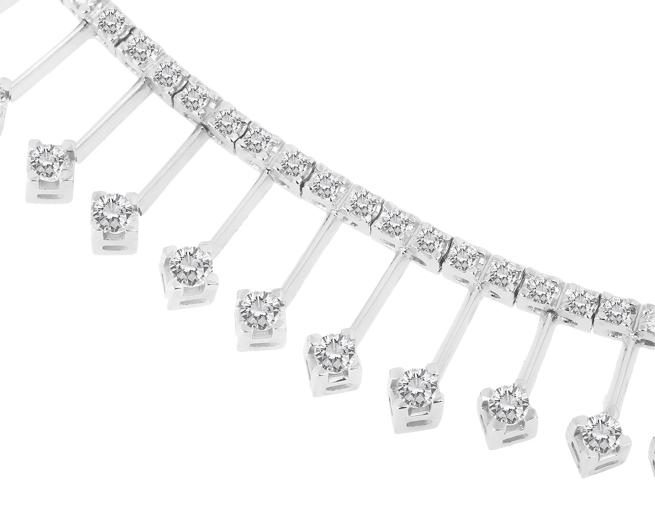 Итальянское золотое колье с бриллиантам 1.72ct Zen